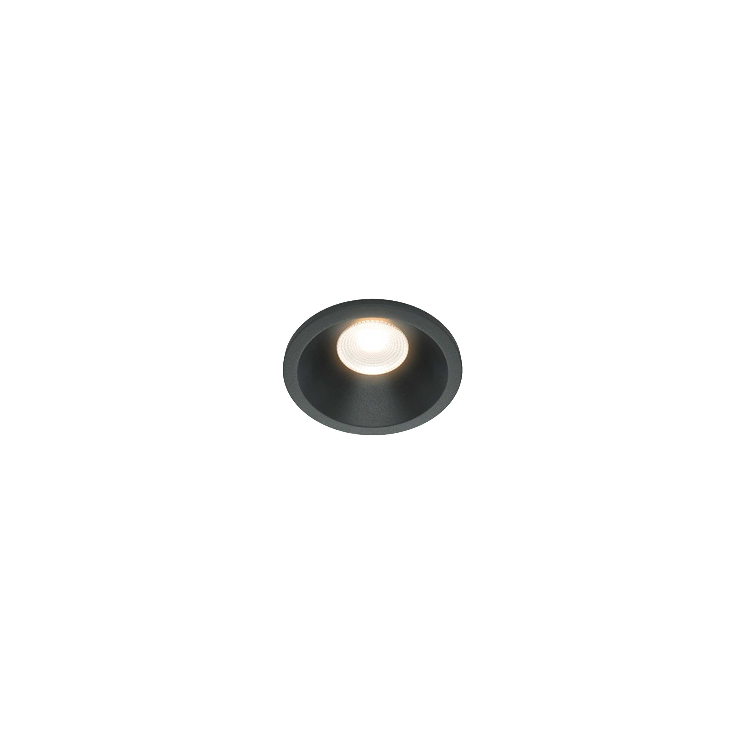 Maytoni downlight Zoom LED 60° indbygget cirkulært lysarmatur, sort