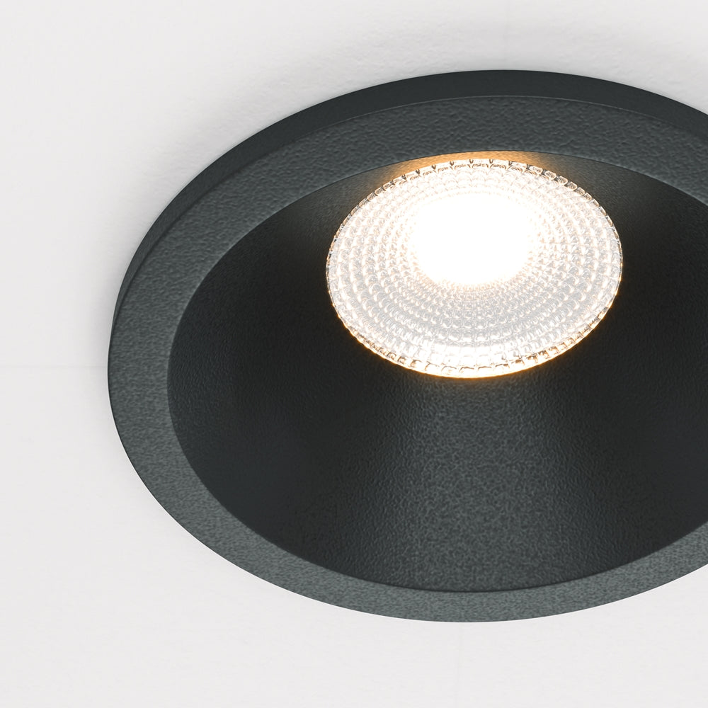 Maytoni downlight Zoom LED 60° indbygget cirkulært lysarmatur, sort