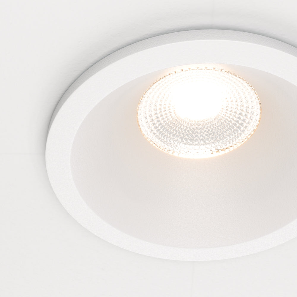 Maytoni downlight Zoom LED 60° indbygget cirkulært lysarmatur, hvid