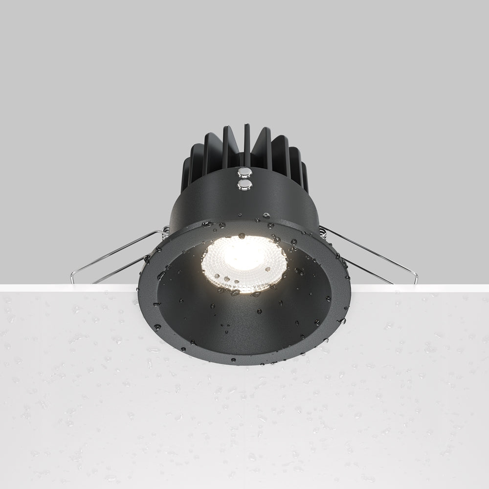 Maytoni downlight Zoom LED 60° indbygget cirkulært lysarmatur, sort