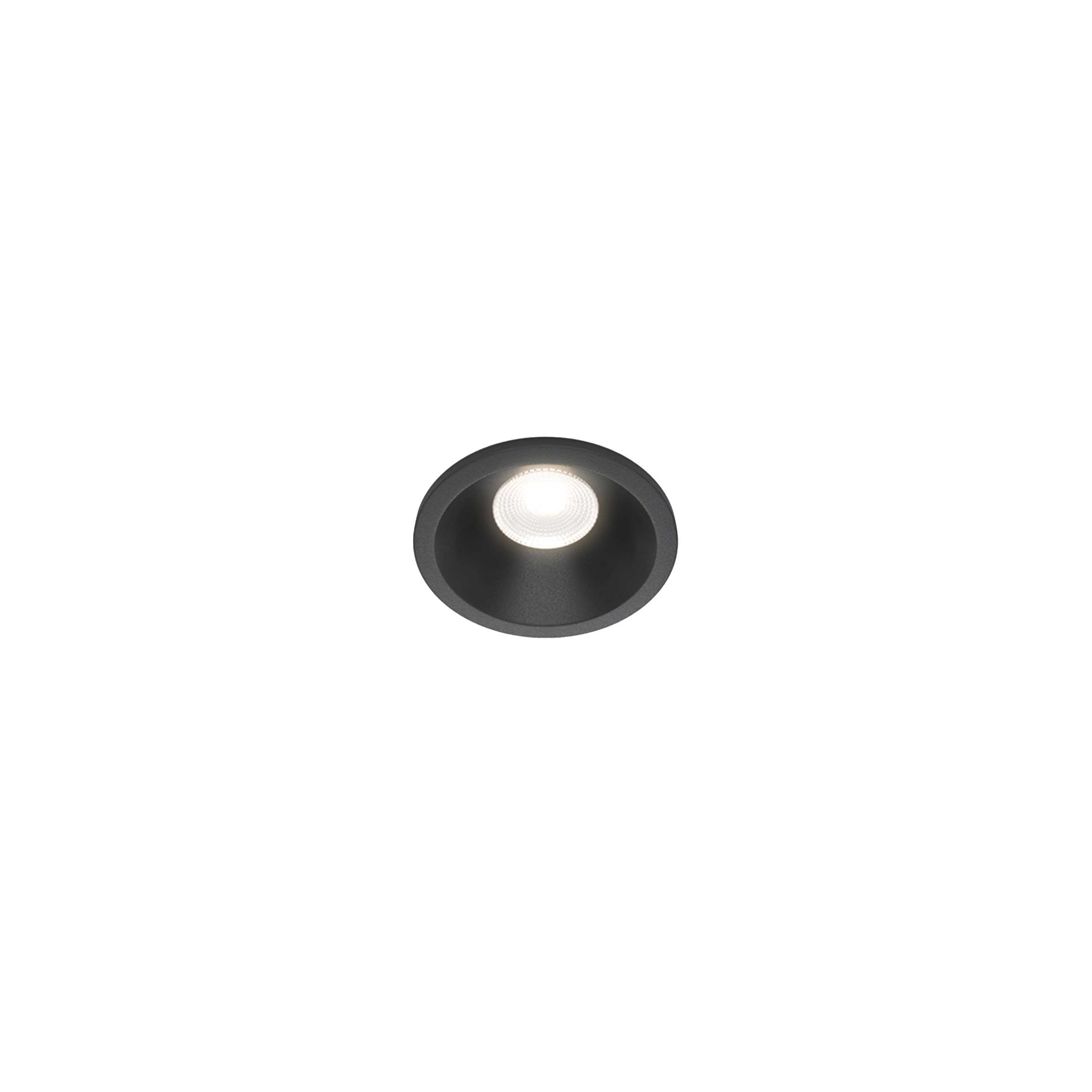 Maytoni downlight Zoom LED 60° indbygget cirkulært lysarmatur, sort