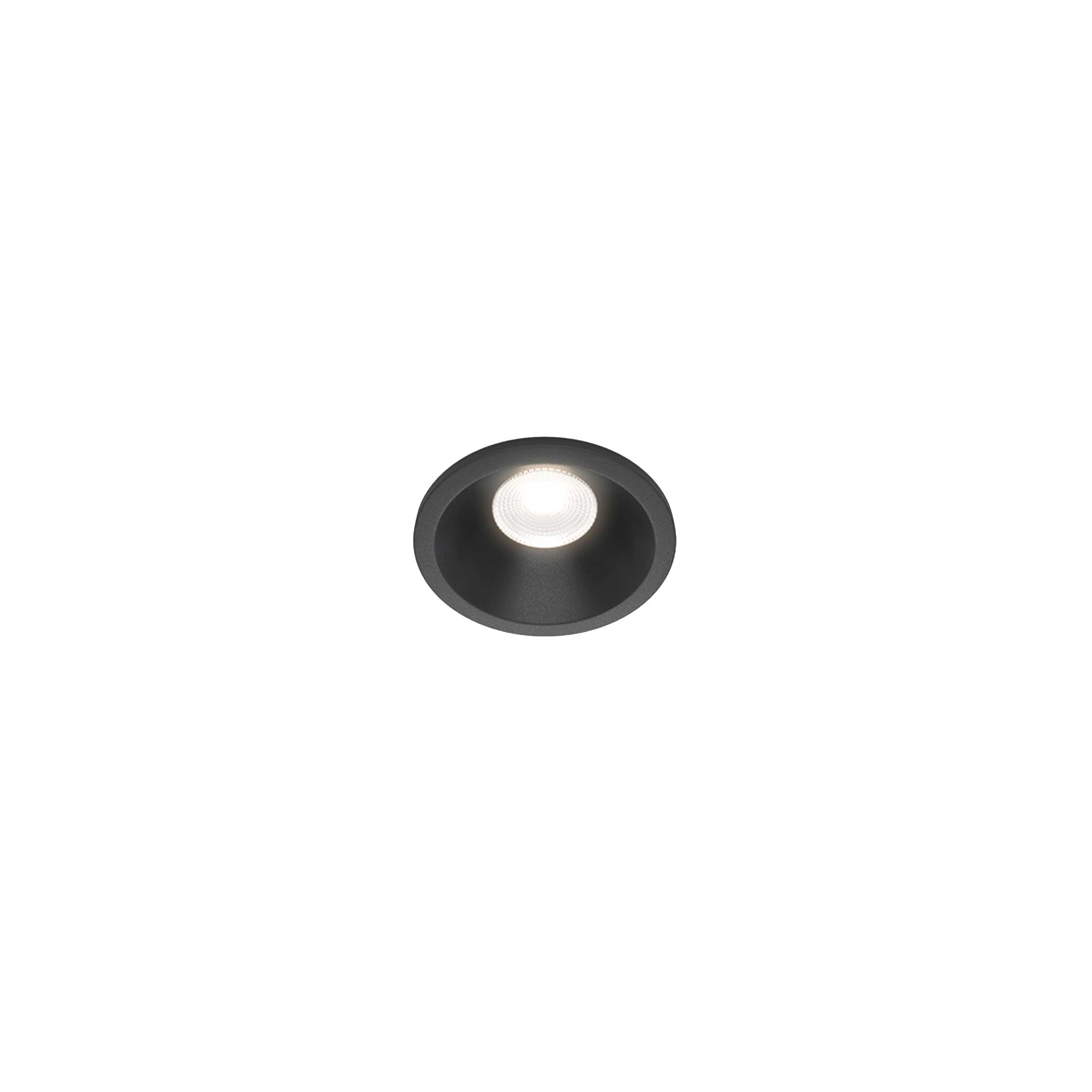 Maytoni downlight Zoom LED 60° indbygget cirkulært lysarmatur, sort
