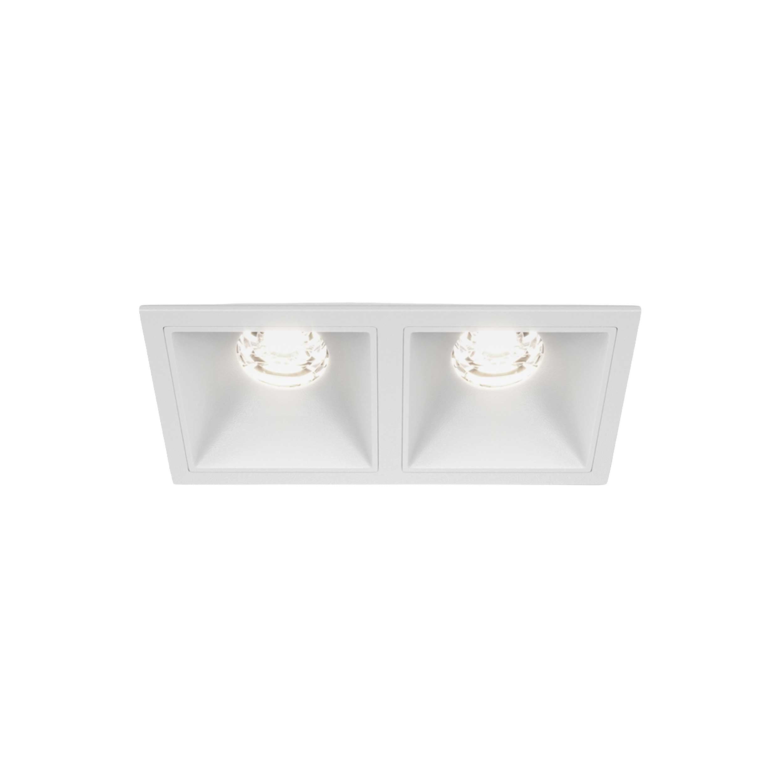 Maytoni downlight Alfa LED 10W 36° indbygget firkantet lampe, hvid