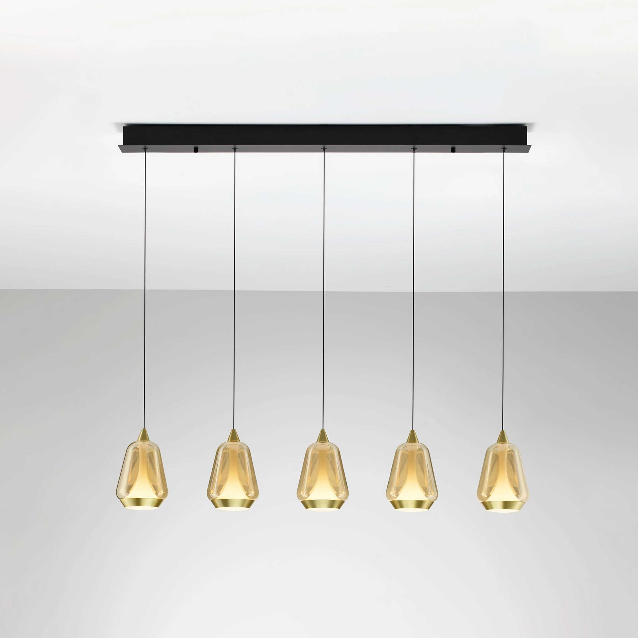 Nova Luce Alish LED-pendel, lang