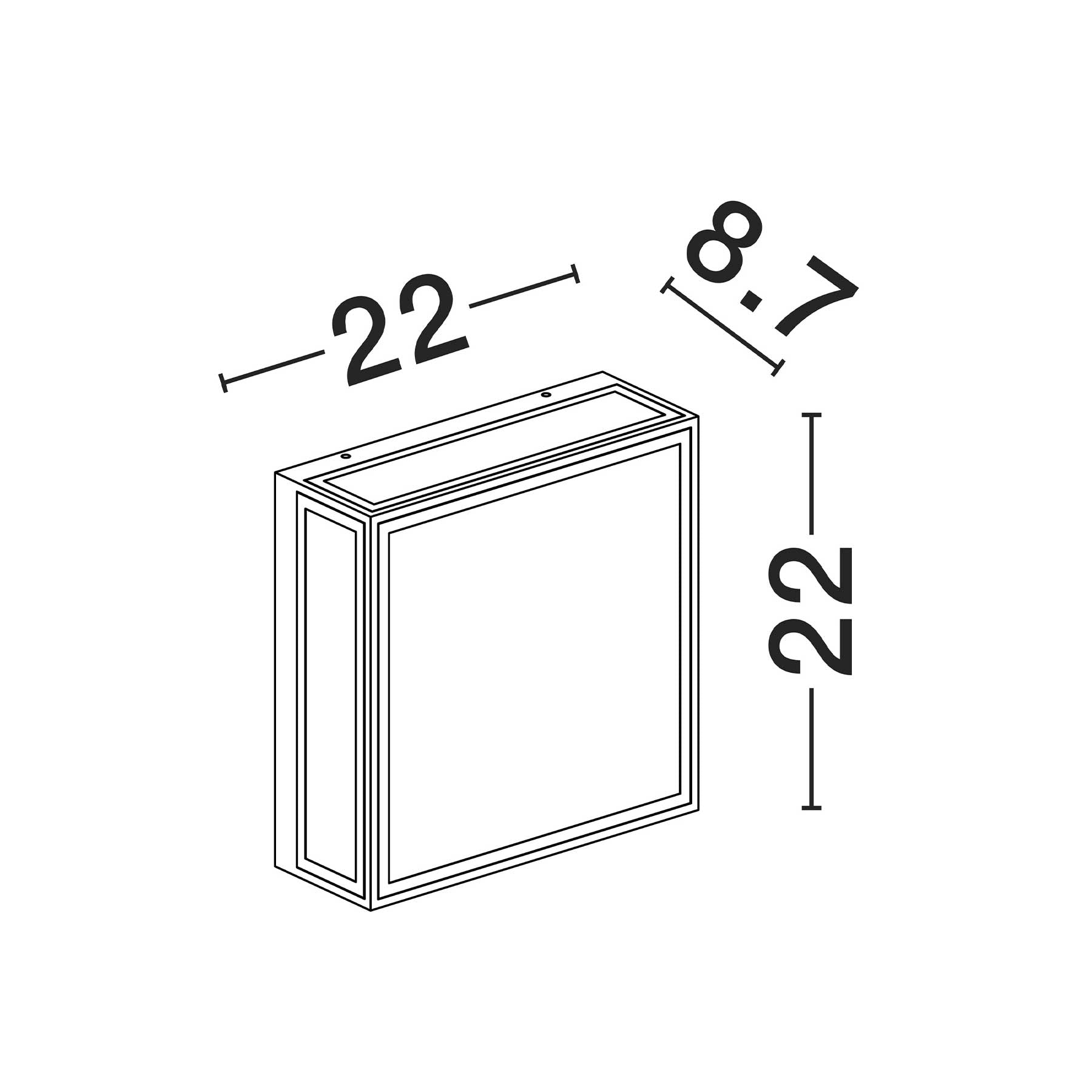 Nova Luce Astral LED nástěnné svítidlo IP65