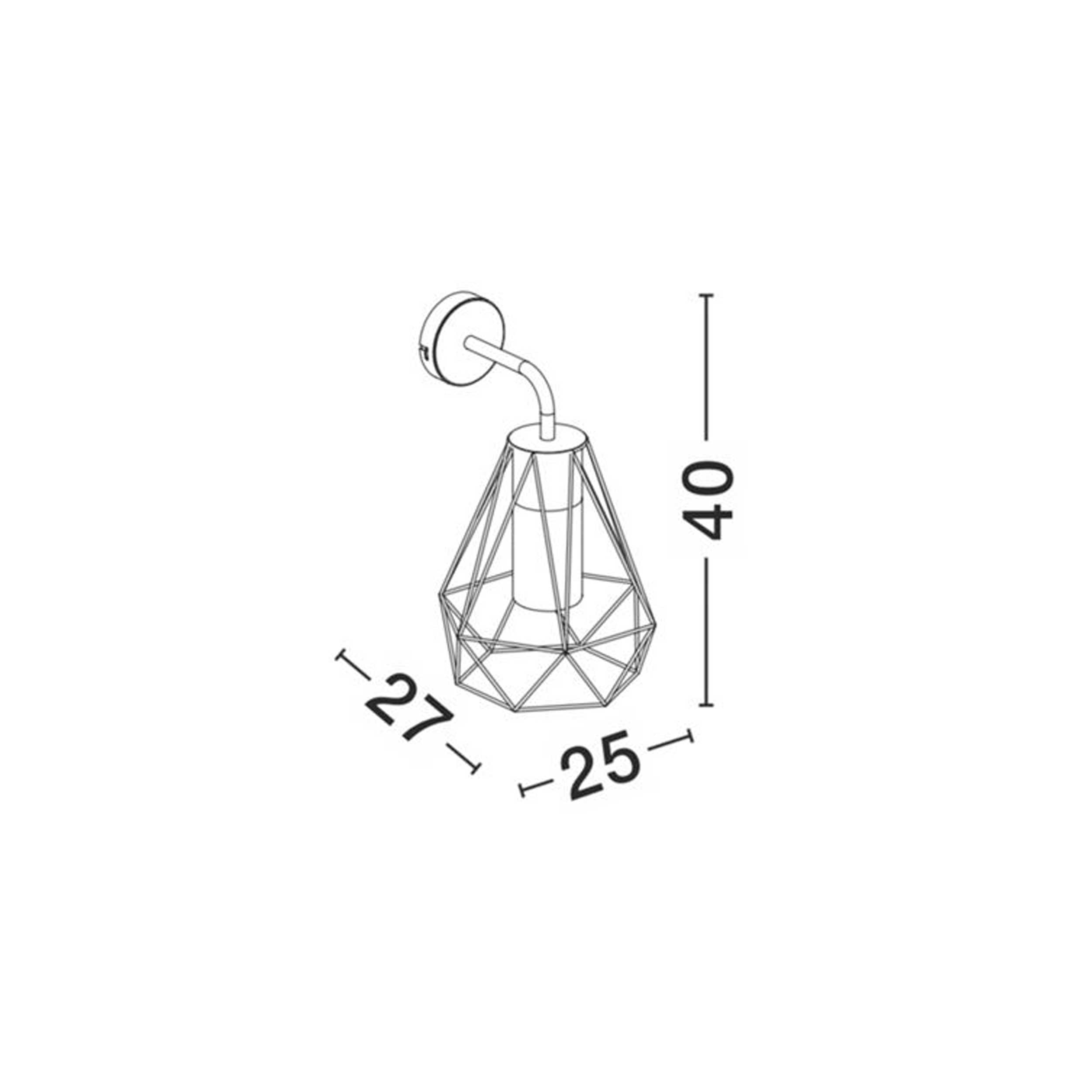 Nova Luce Isidora E27 nástěnné svítidlo