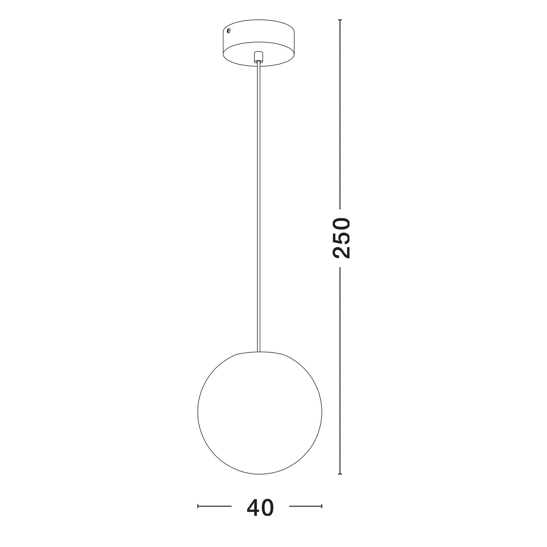 Nova Luce Moon E27 závěsné svítidlo IP65