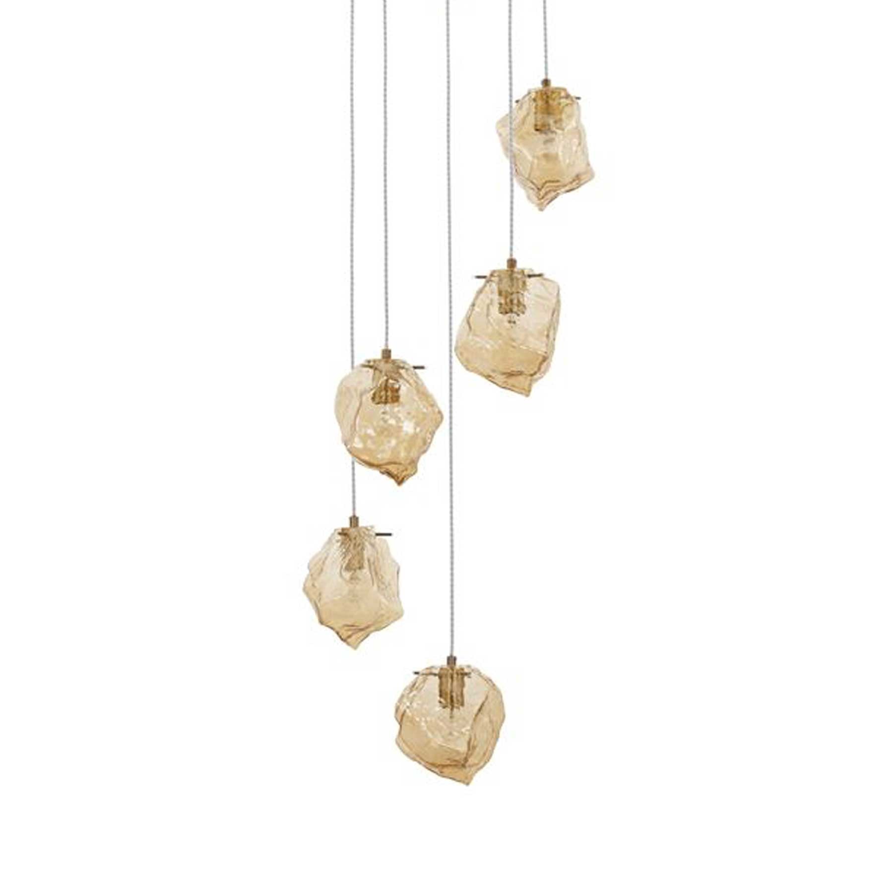 Nova Luce Odelle E14 závěsné skleněné svítidlo