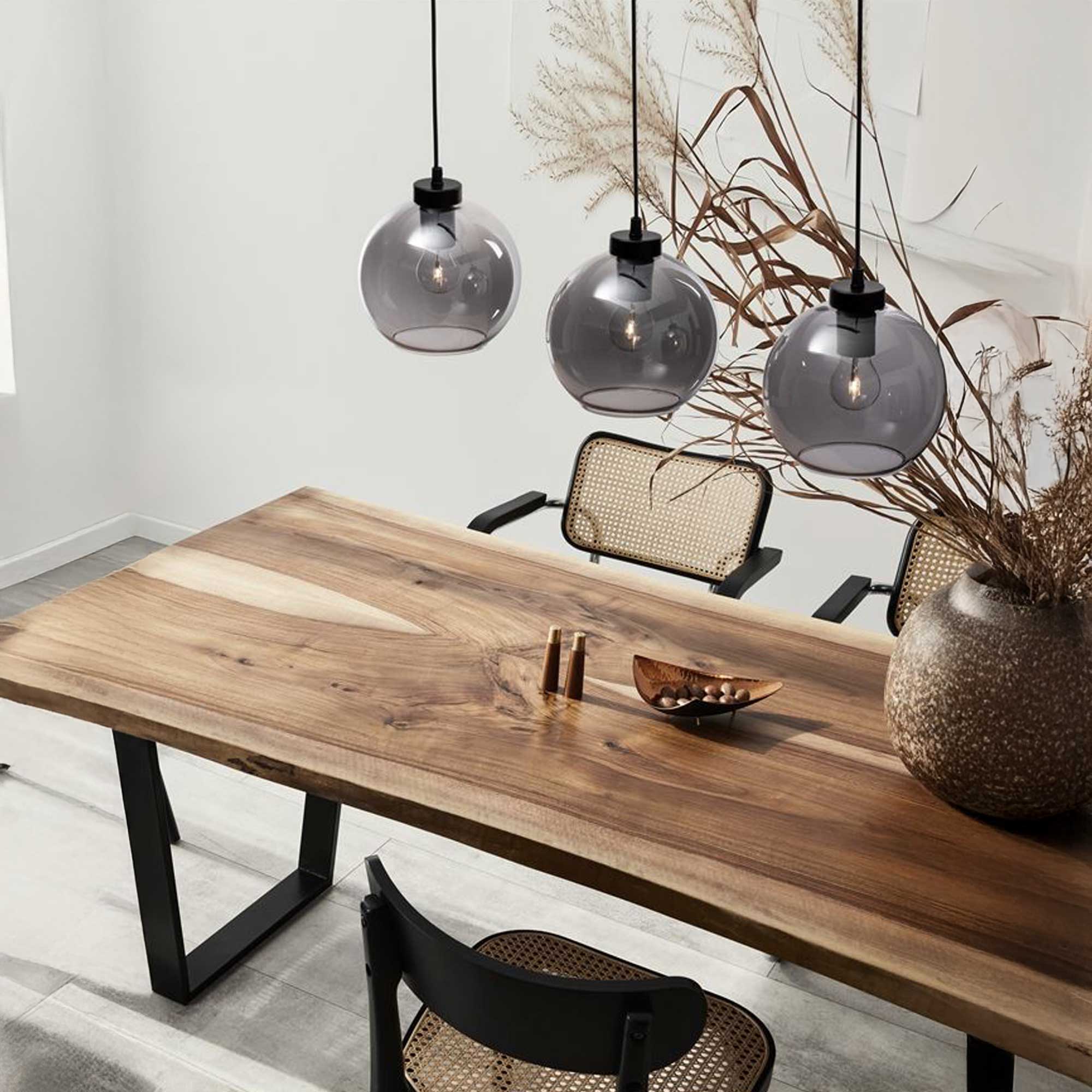 Nova Luce Palmer E27 skleněné závěsné svítidlo podélné