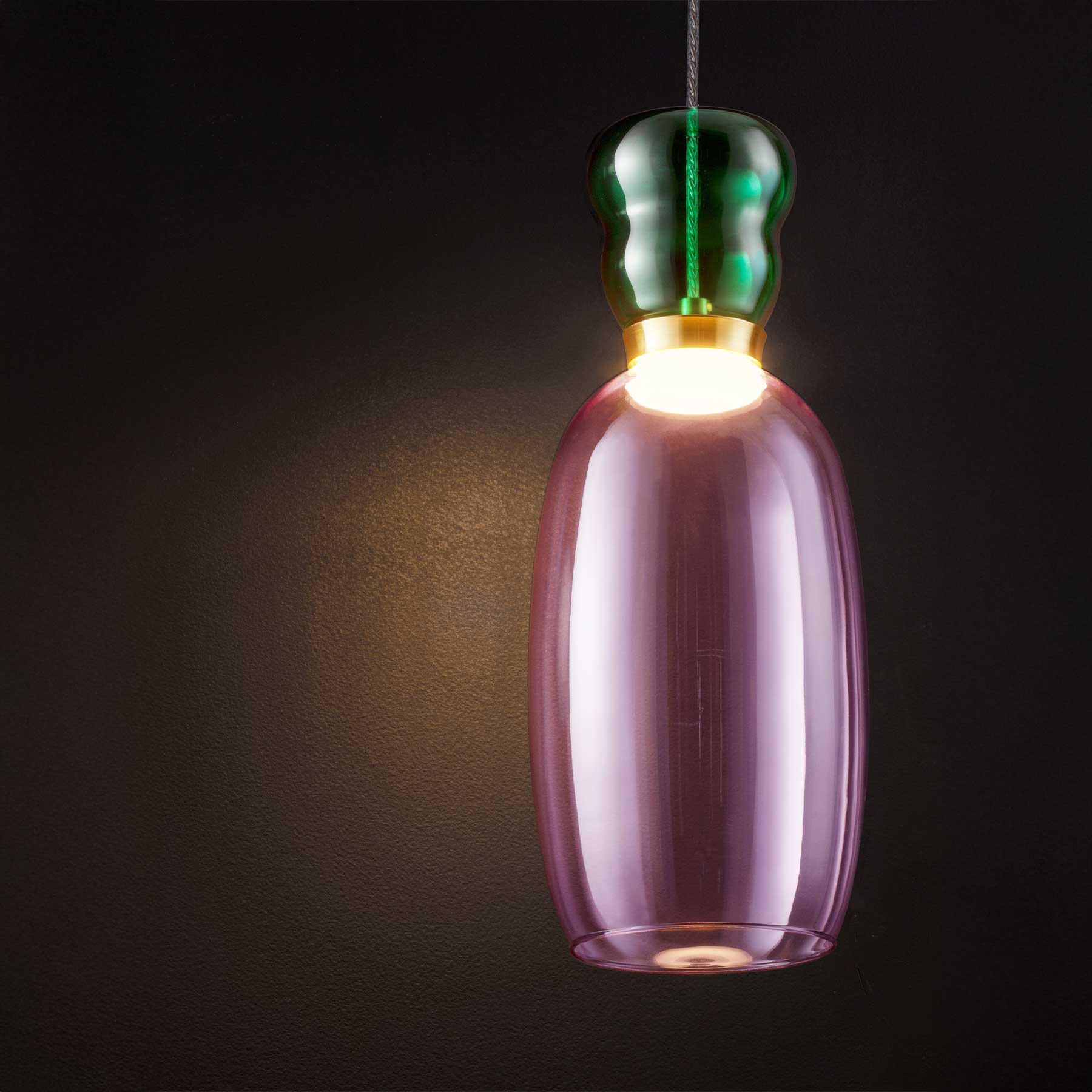 Nova Luce Pluma LED skleněné závěsné svítidlo