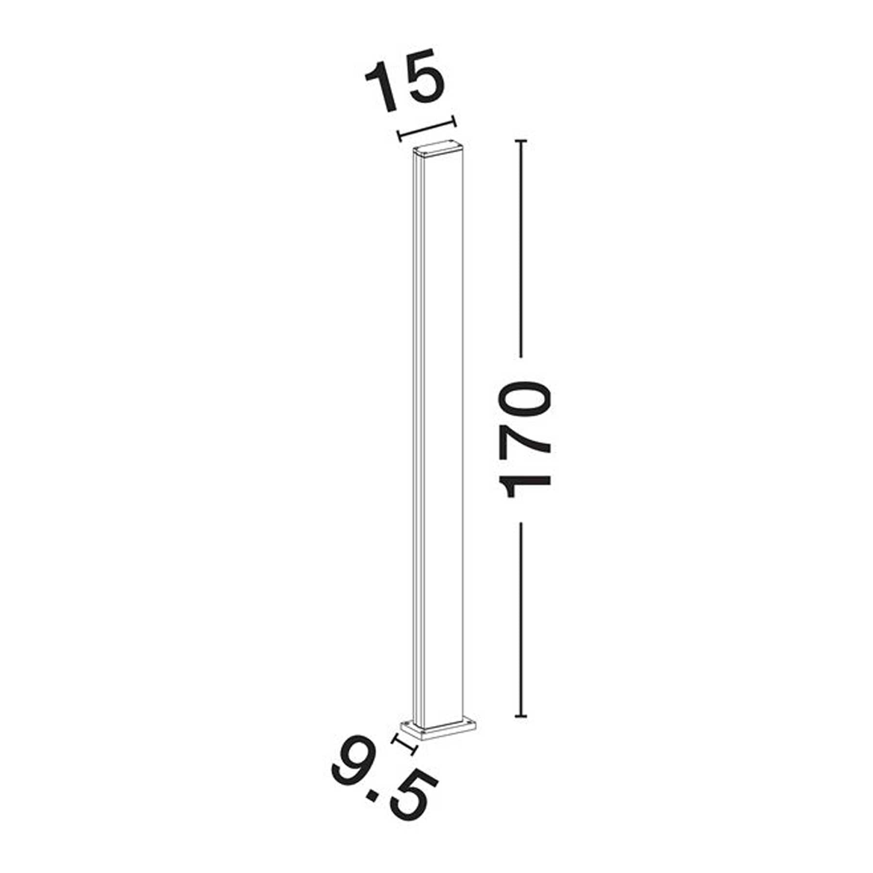 Nova Luce Sasso LED sloupkové svítidlo IP54