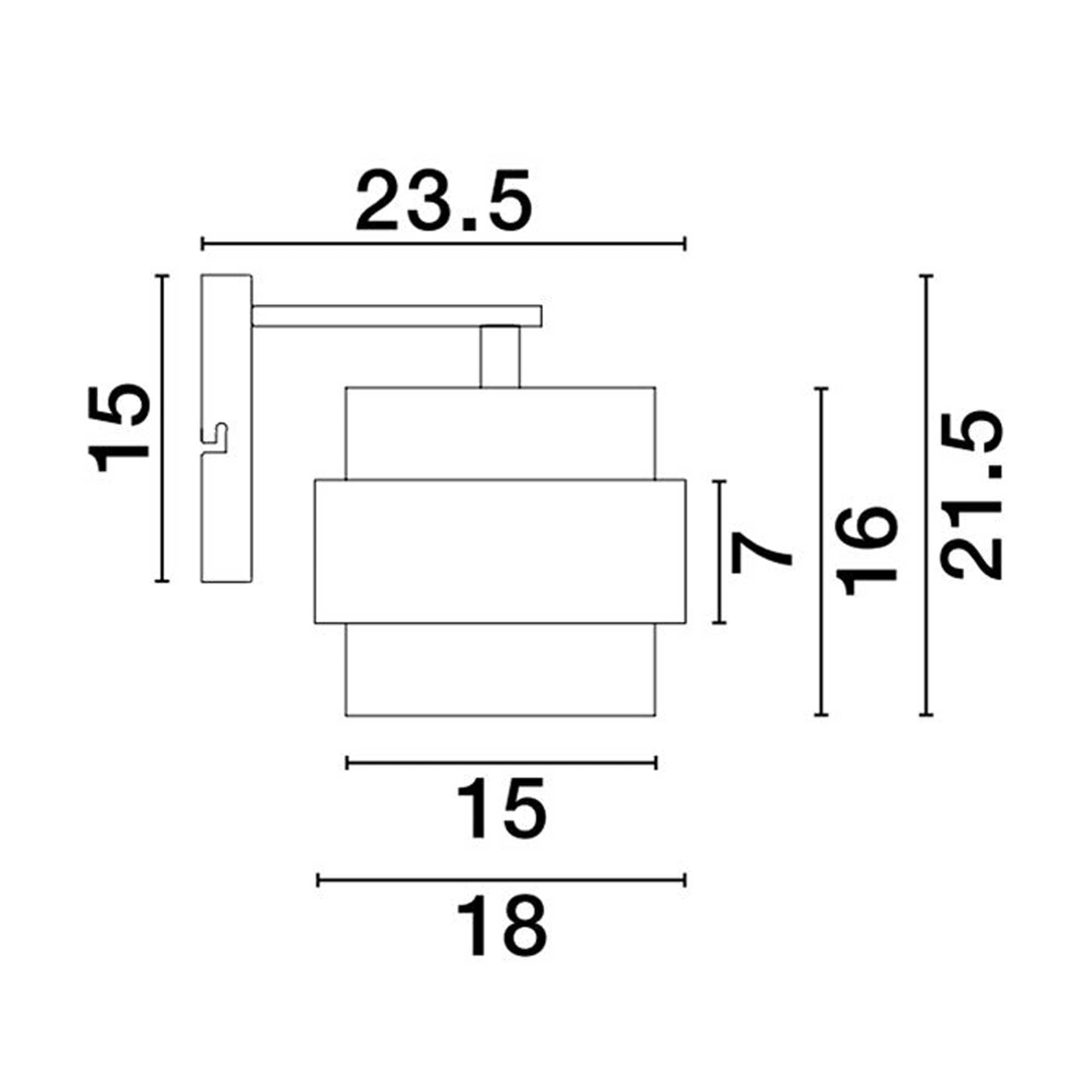 Nova Luce Sianna E27 skleněné nástěnné svítidlo