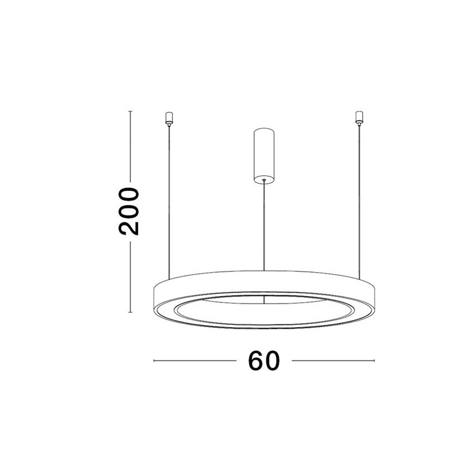Nova Luce Sting LED kruhové závěsné svítidlo stmívatelné