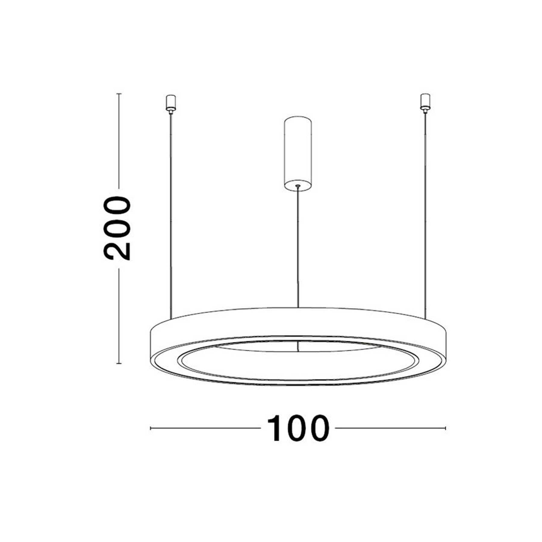 Nova Luce Sting LED kruhové závěsné svítidlo stmívatelné