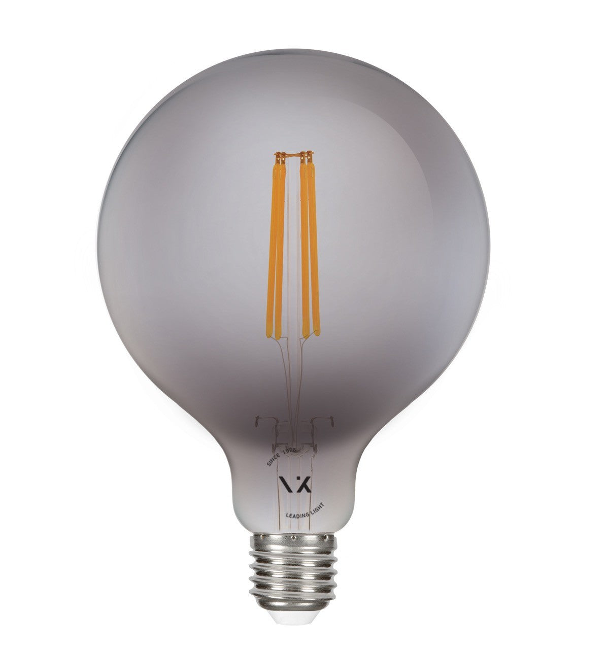 LED-pære VK Light Globo Filament Dark Grey E27 ø125 2700K 7W, dæmpbar