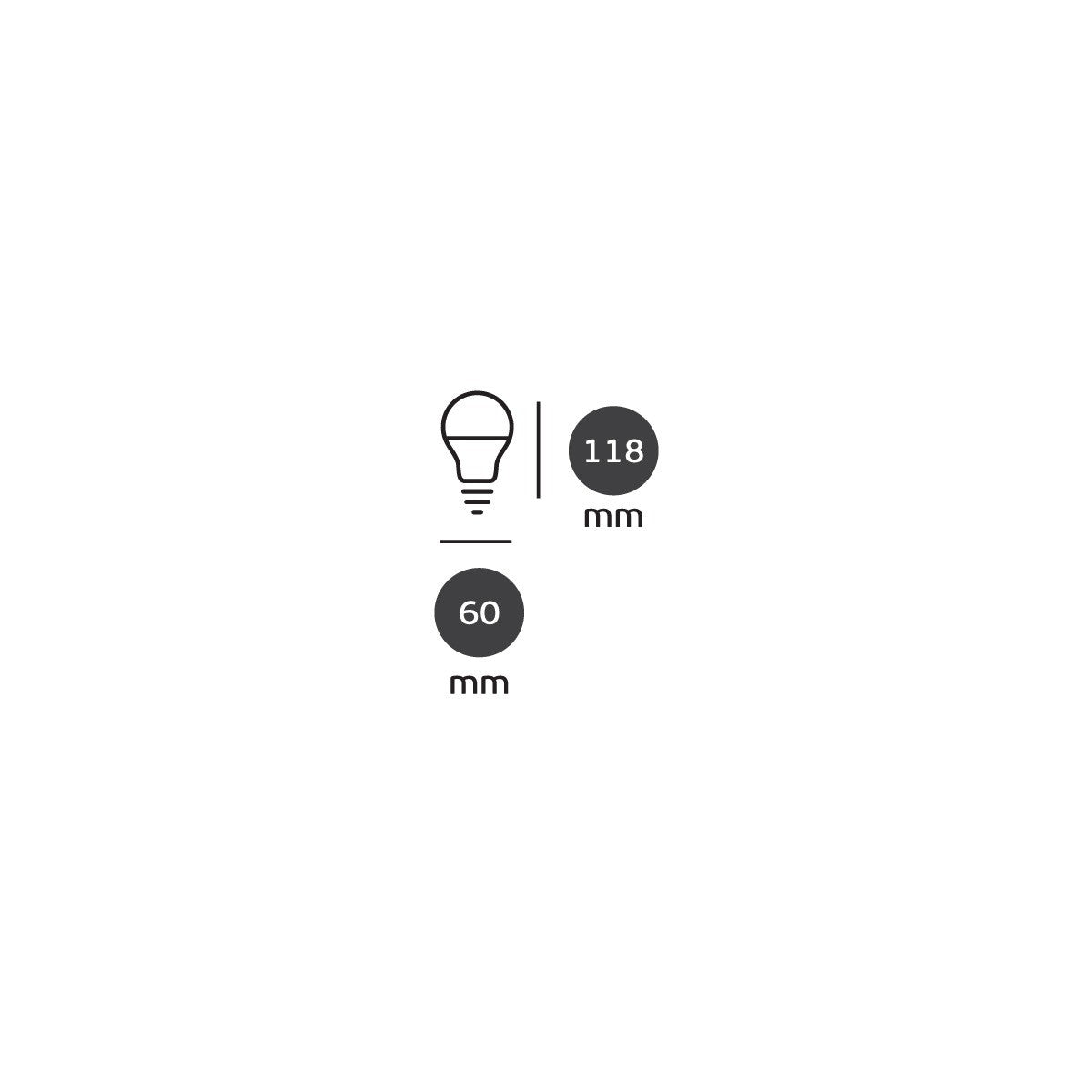 LED-pære VK Light Classic Plastic E27 ø60 15W 3000K/4000K/6000K