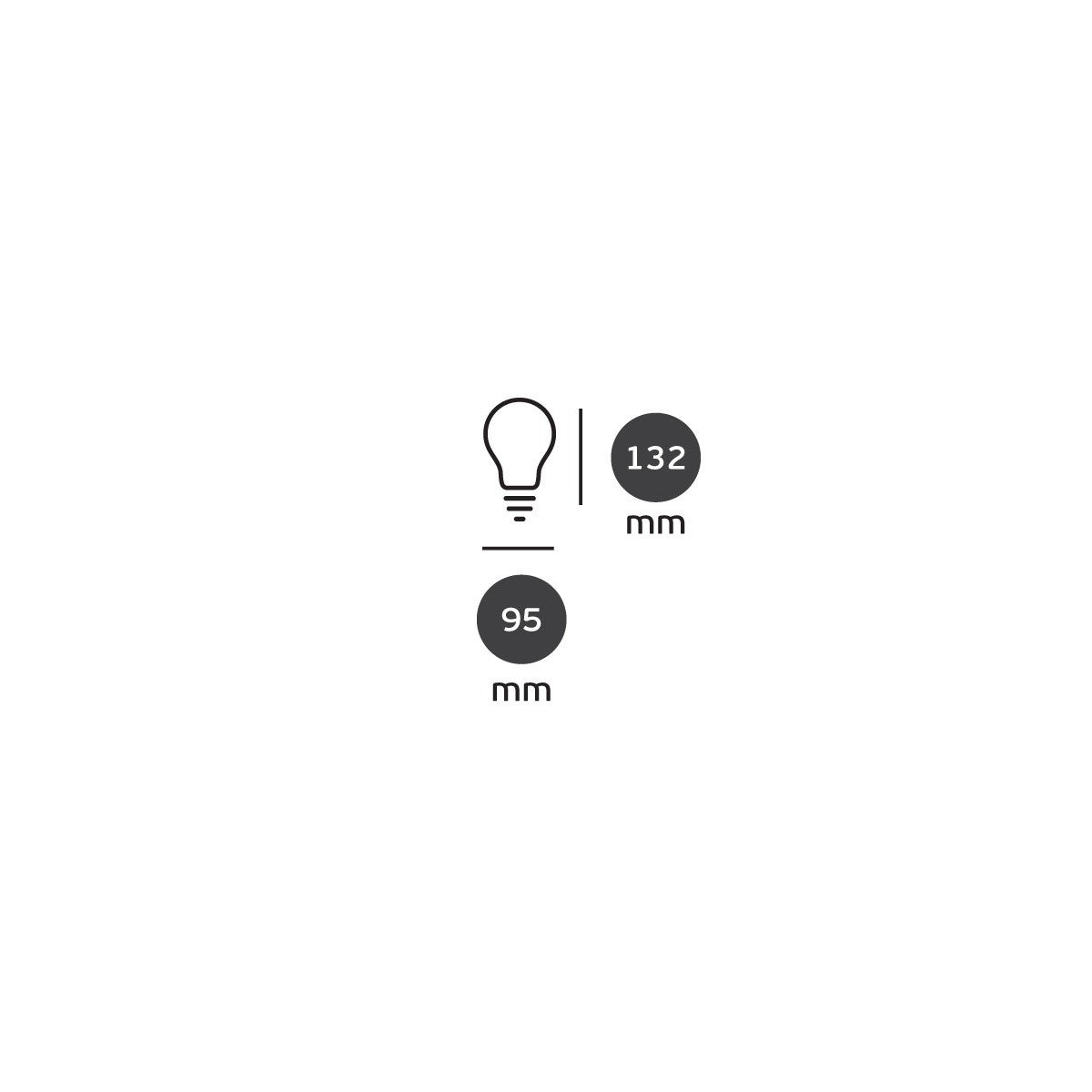 LED-pære VK Light Globo Filament Silver E27 2700K 7W, dæmpbar