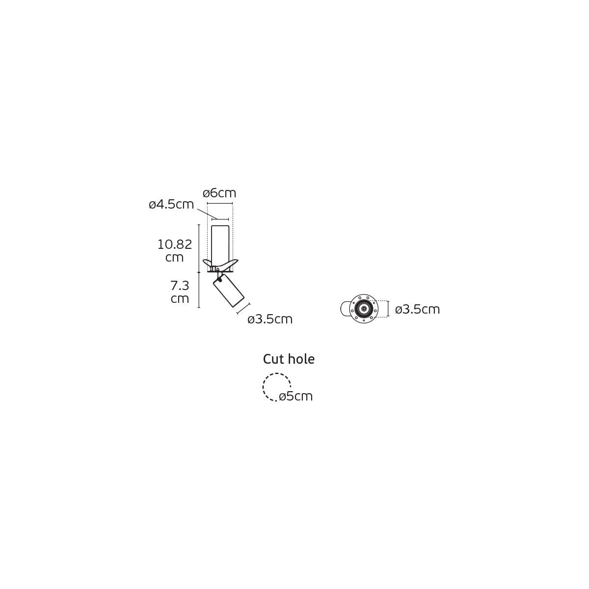 VK Light Coko LED Single Trimless indbygget lampe