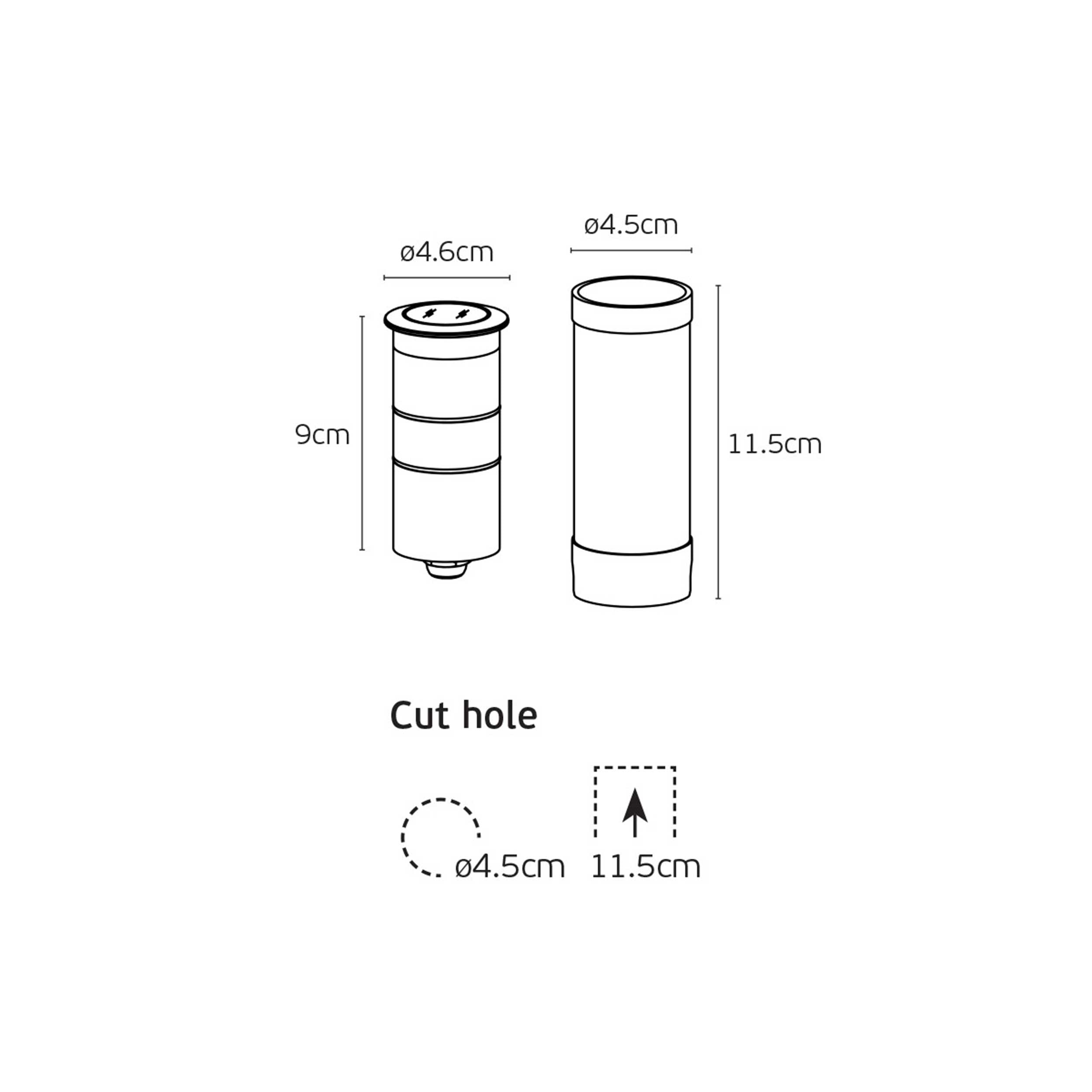 VK Light Moom LED-stolpelampe IP67