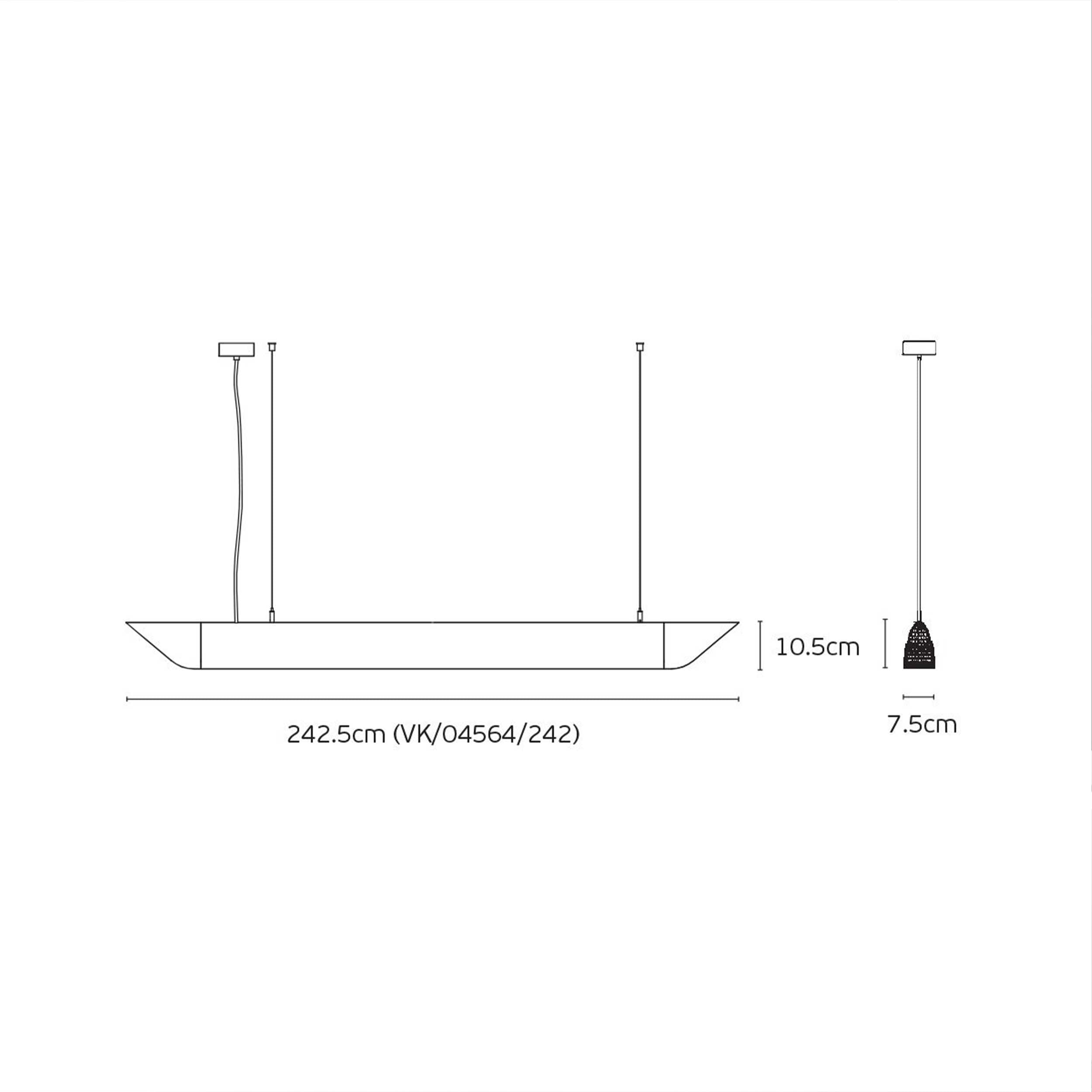 VK Light Mute Slim LED akustisk pendellampe