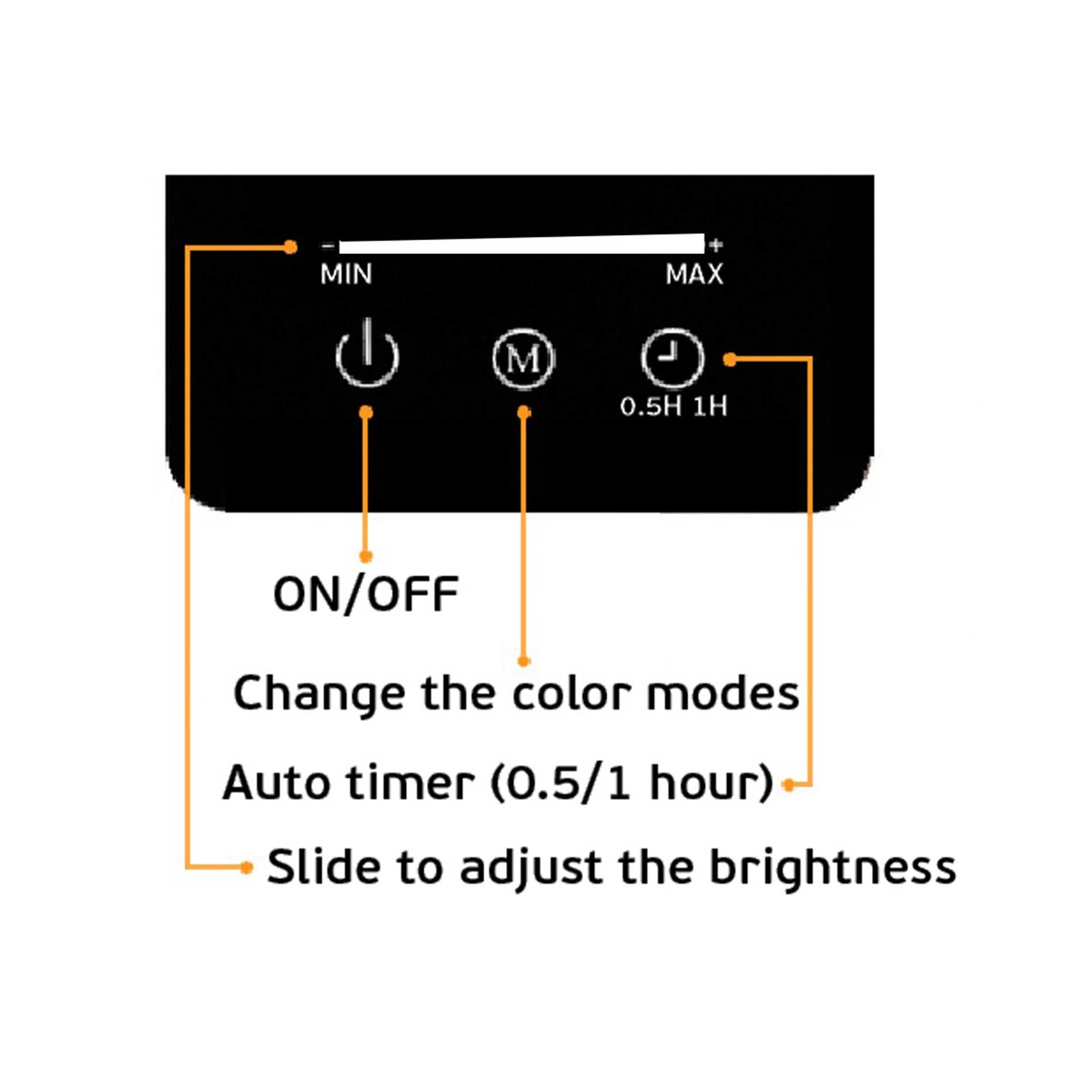 VK Light Nia Square LED bordlampe, dæmpbar, 3CCT