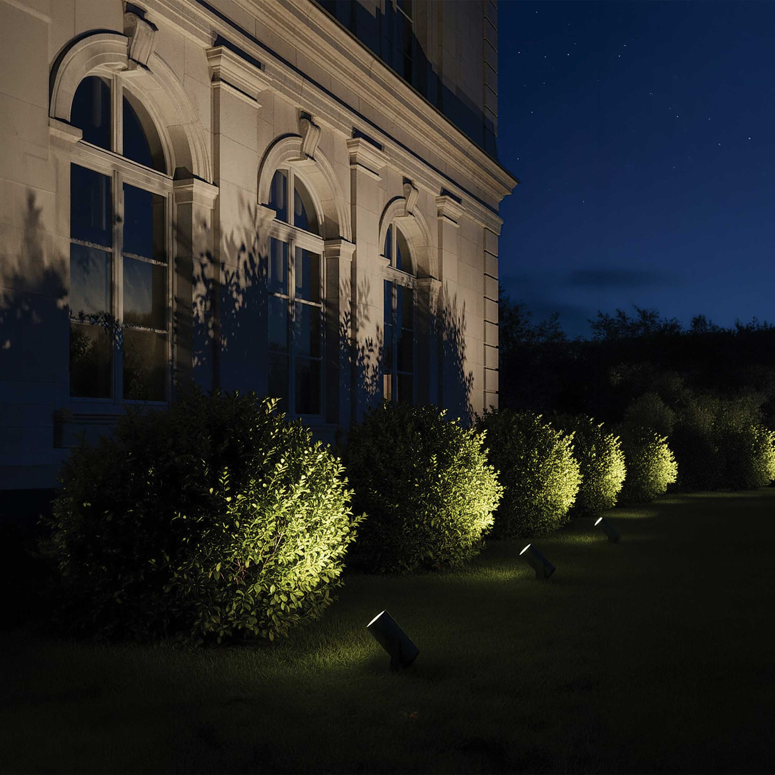 VK Light Sui LED-stolpelampe med jordspyd, IP65