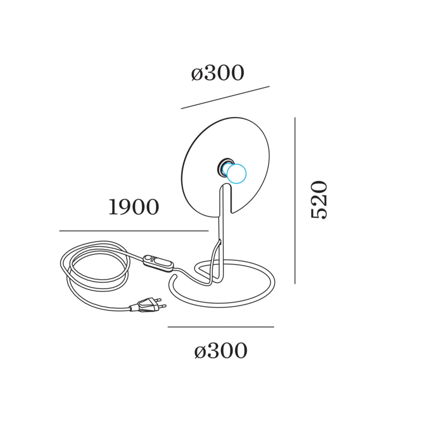 Wever and Ducré MIRRO stolní svítidlo