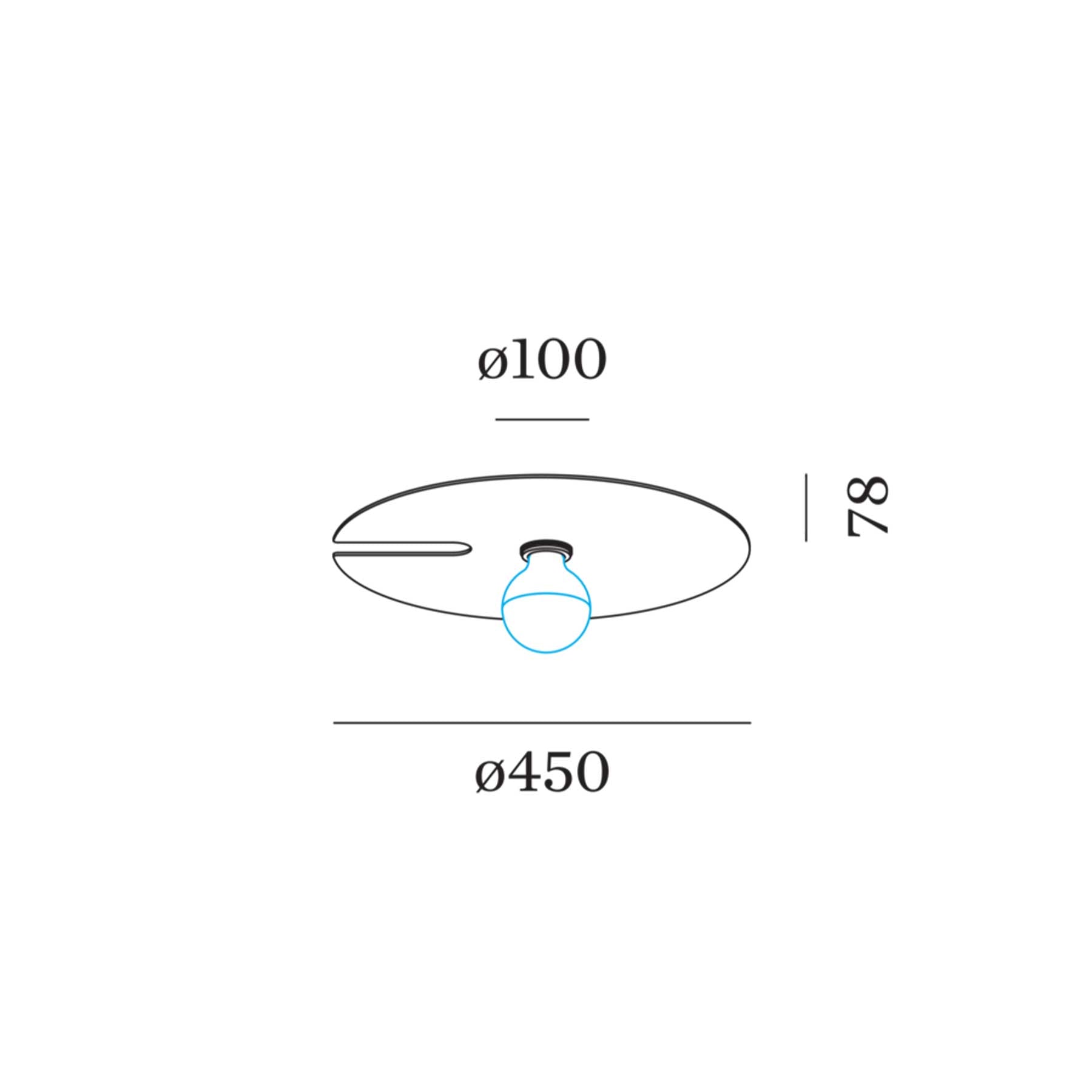 Wever and Ducré MIRRO přisazené svítidlo