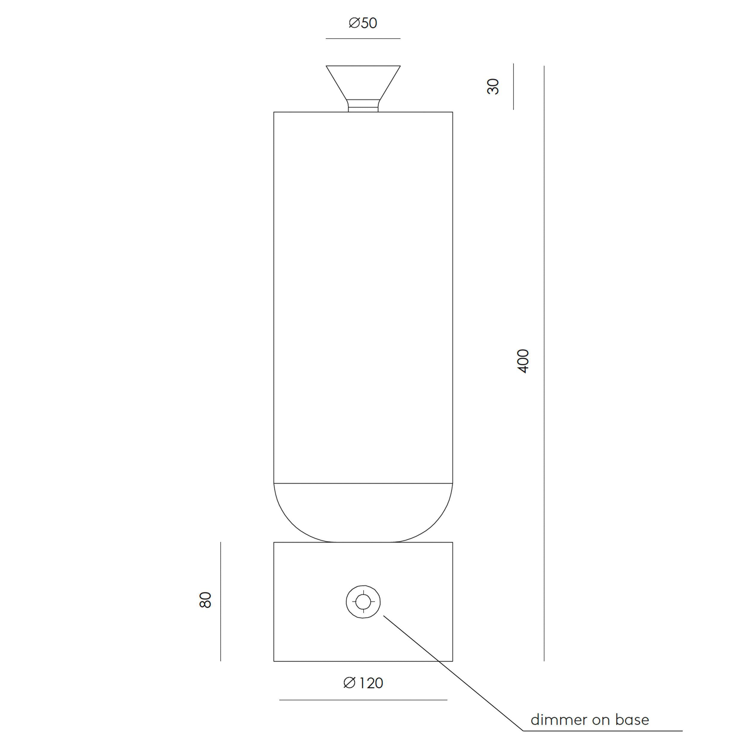 Aromas Gamb E27 bordlampe