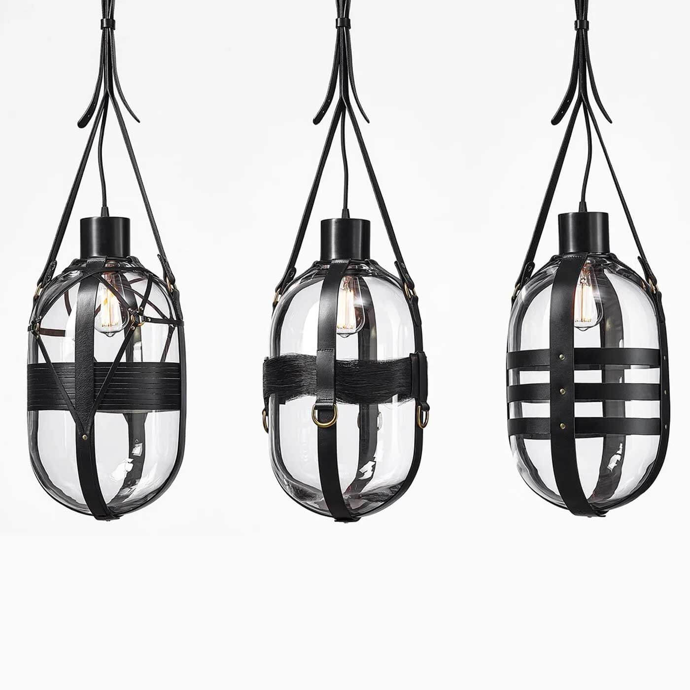 Bomma Tied-up romance E27 skleněné závěsné svítidlo