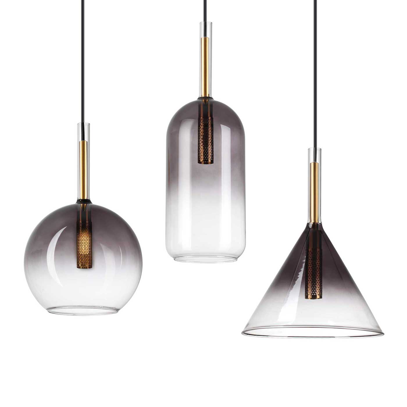 Ideal lux Empire G9 závěsné skleněné svítidlo