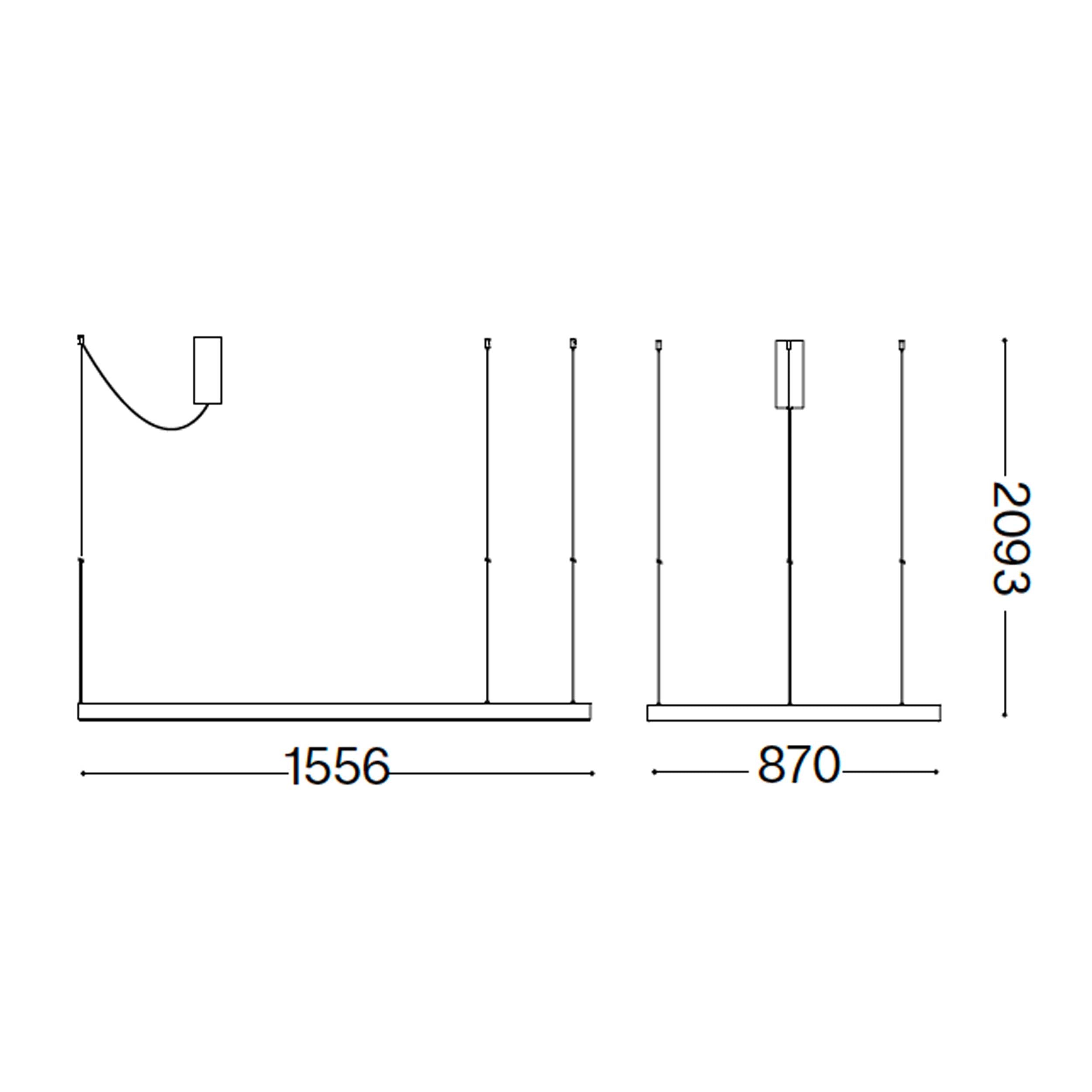 Ideal lux Waves LED-pendel