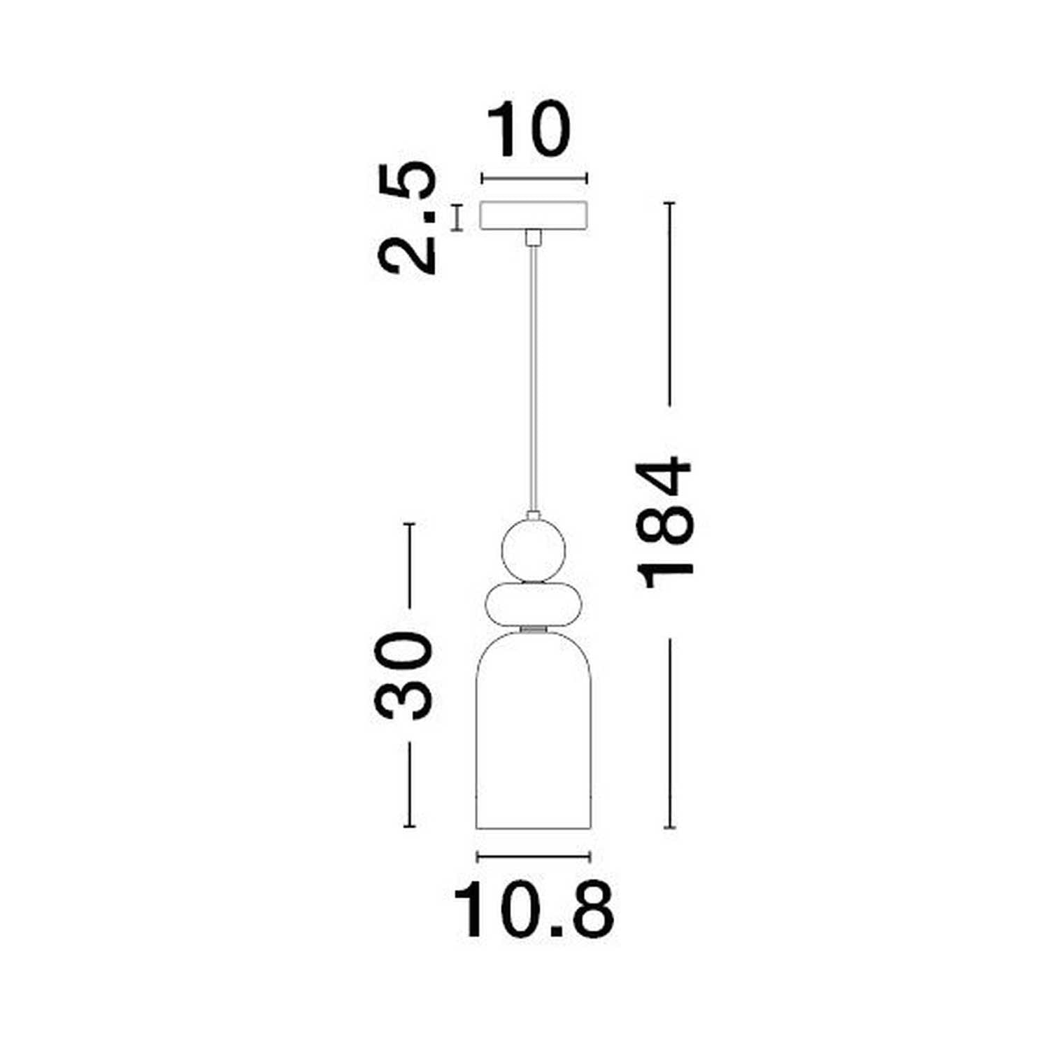 Nova Luce Murano E14 skleněné závěsné svítidlo