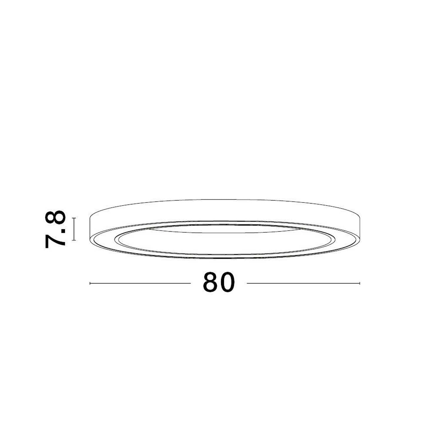 Nova Luce Sting LED kruhové stropní svítidlo stmívatelné