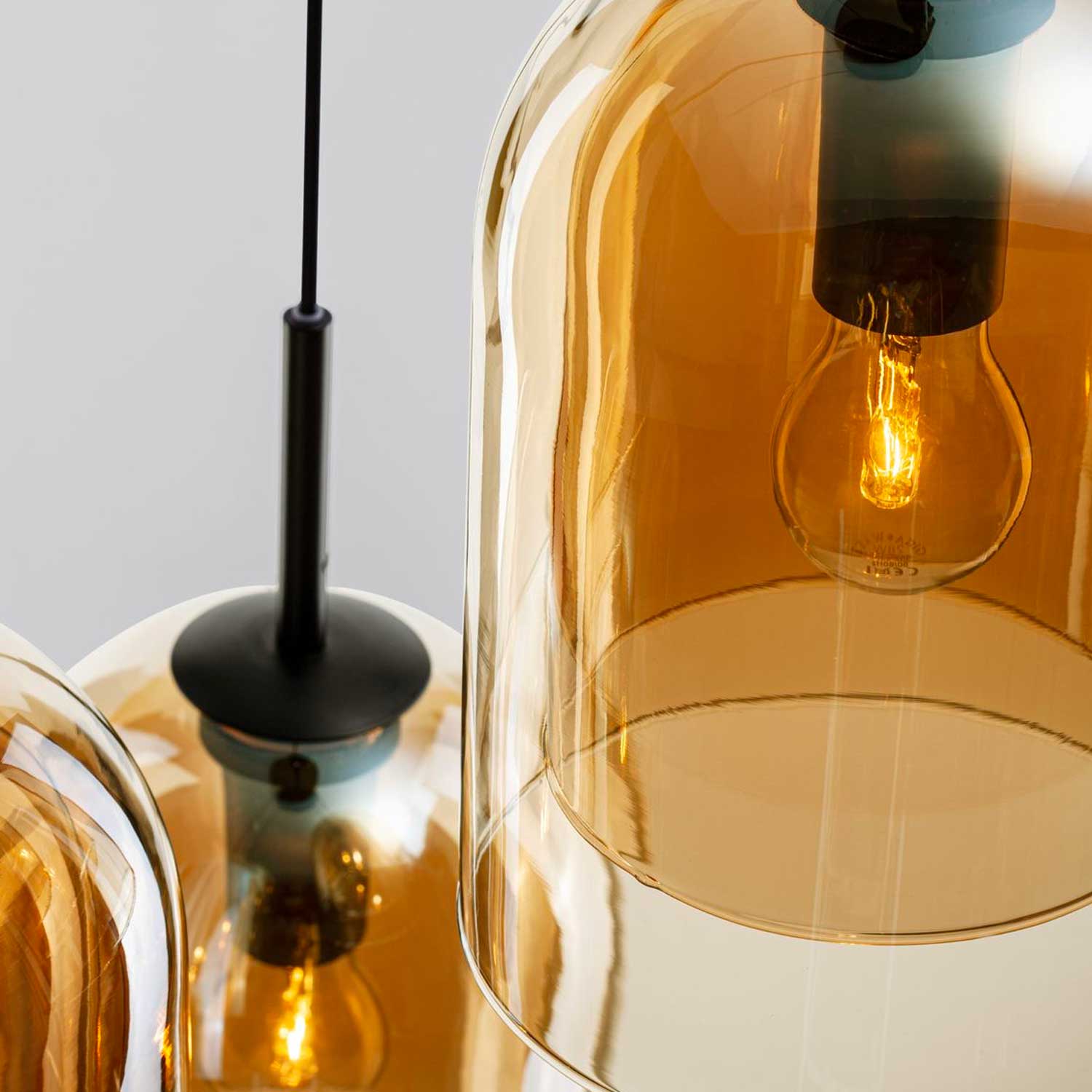 Nova Luce Velor trio E27 skleněné závěsné svítidlo