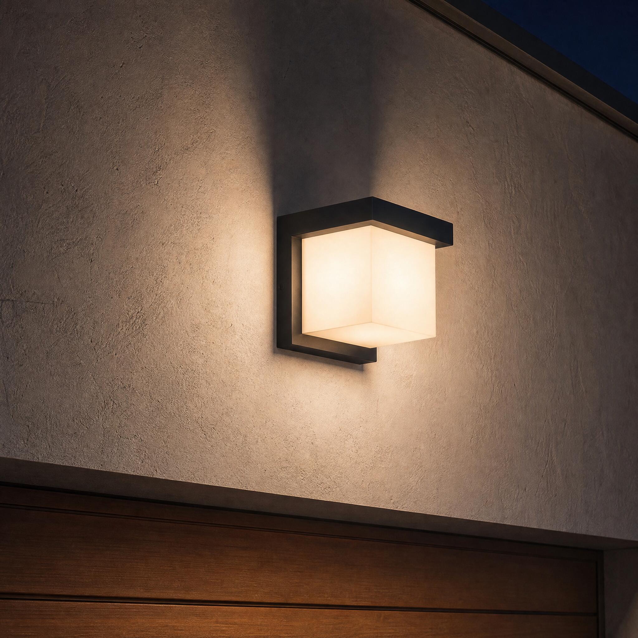 VK Light Neon LED-væglampe IP65, firkantet