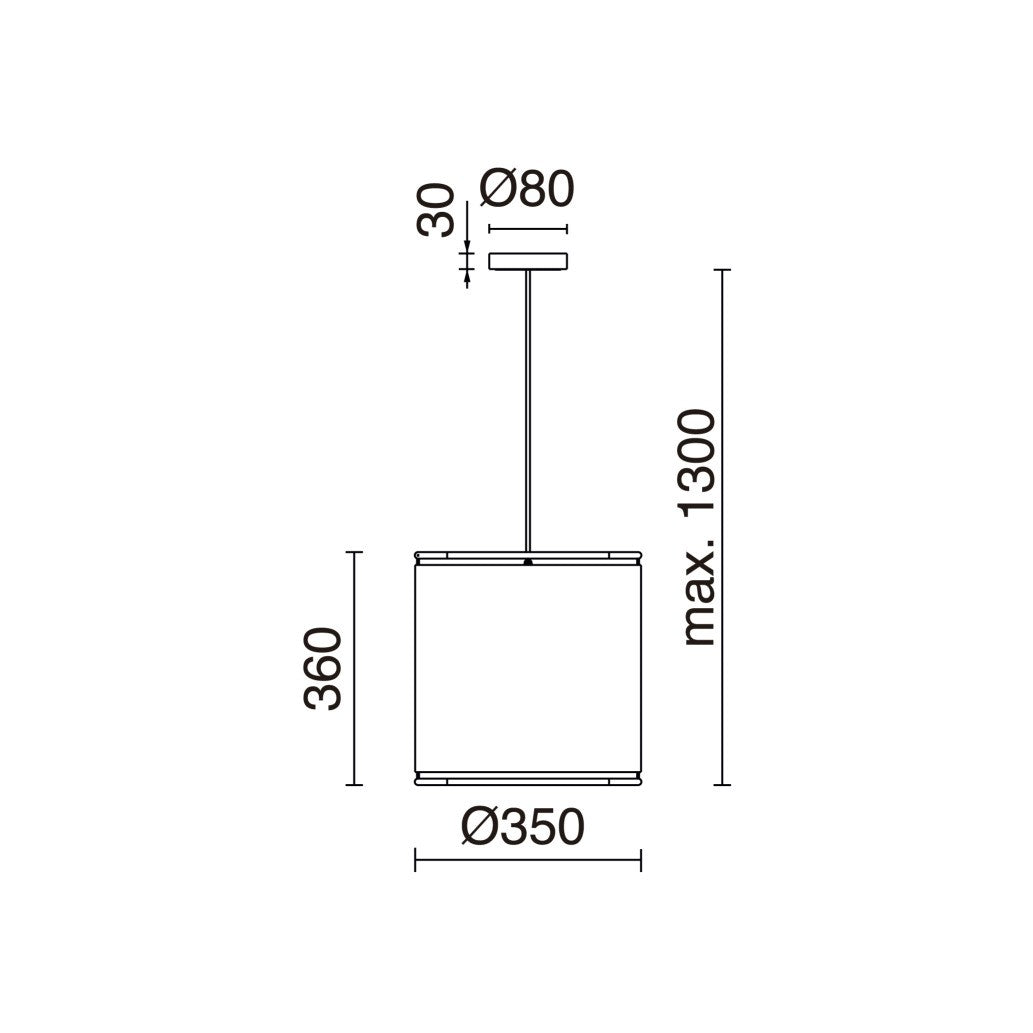 Exo Akiro M E27 závěsné svítidlo