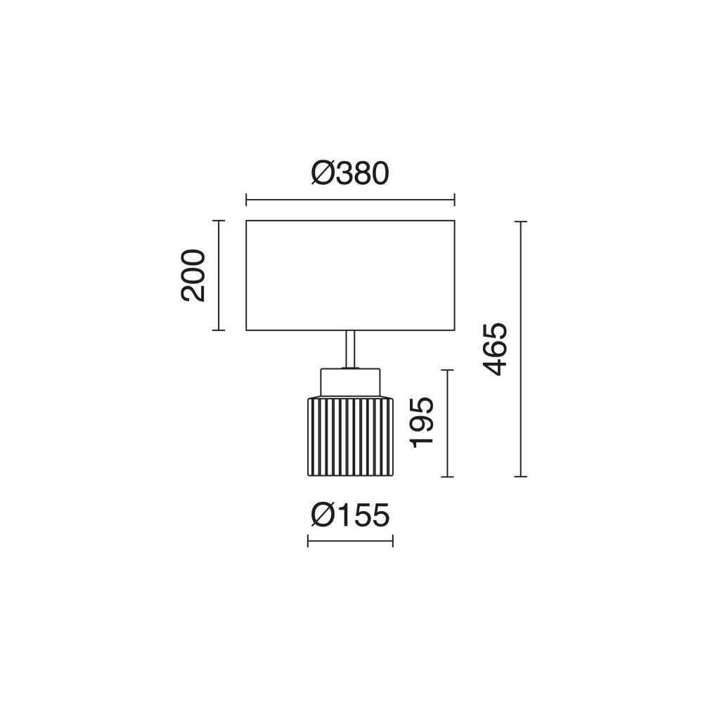 Exo CERAMIC E27 stolní svítidlo bílé