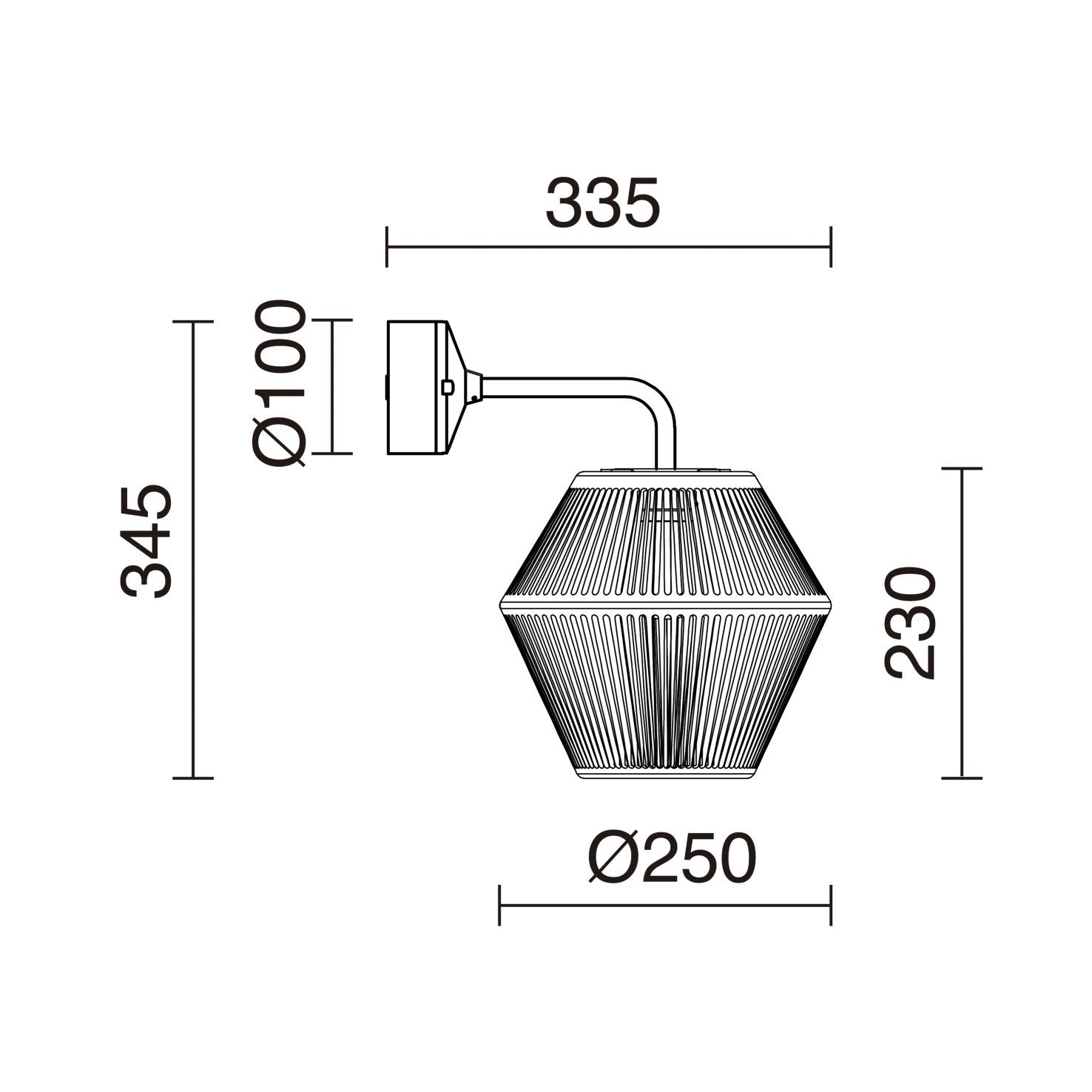 Cristher Nell LED přisazené svítidlo