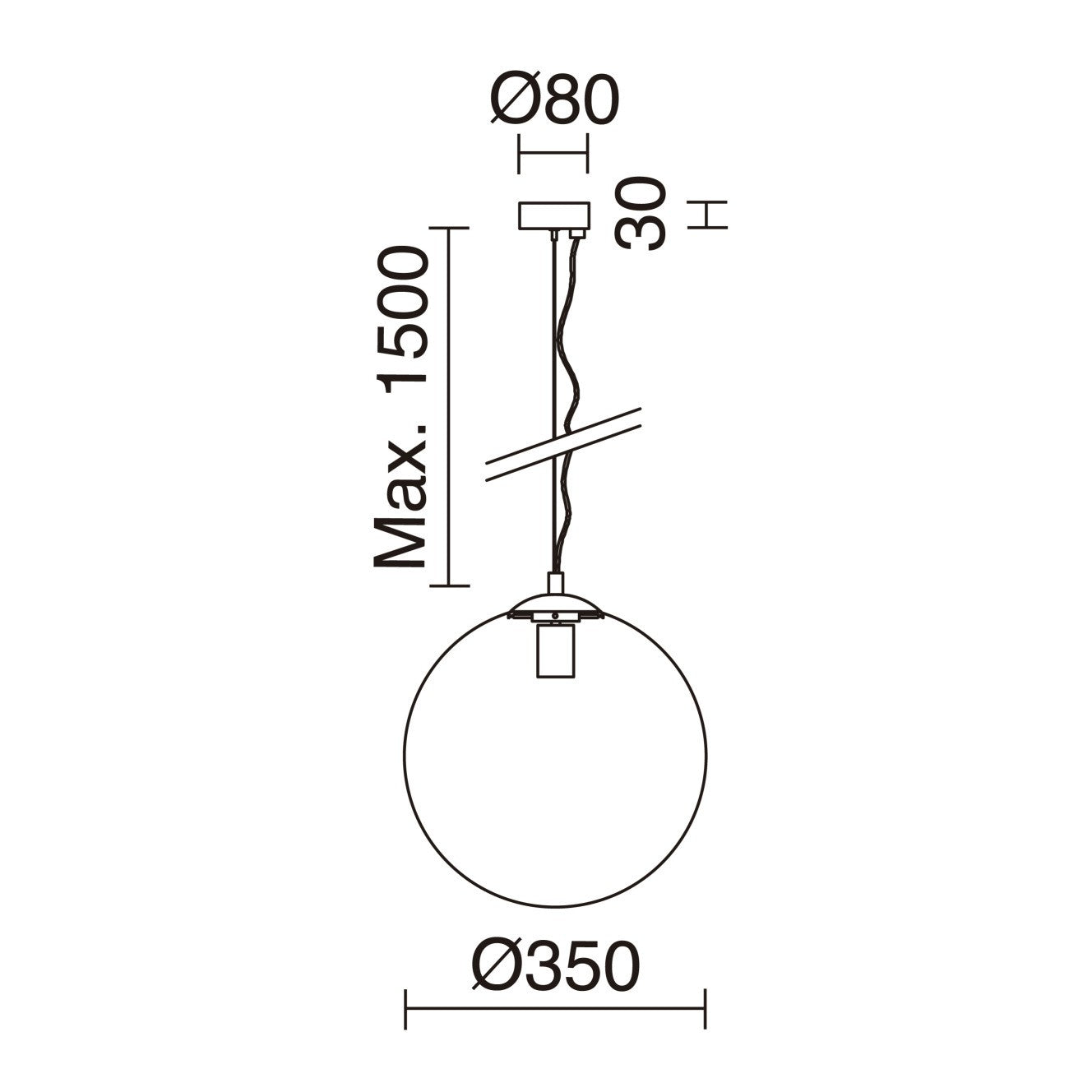 Exo Oxy čirá E27 závěsné svítidlo chromové