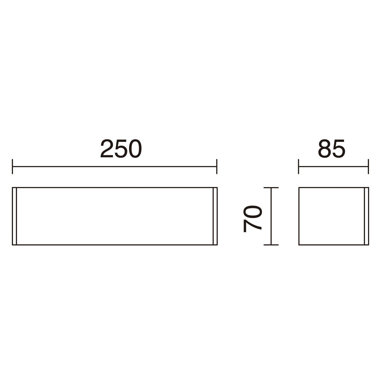 Exo Rett LED nástěnné svítidlo bílé