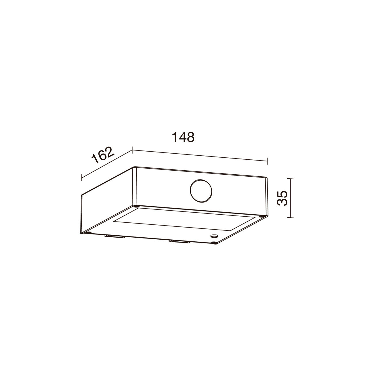 Dopo Tona LED přisazené svítidlo solar se senzorem
