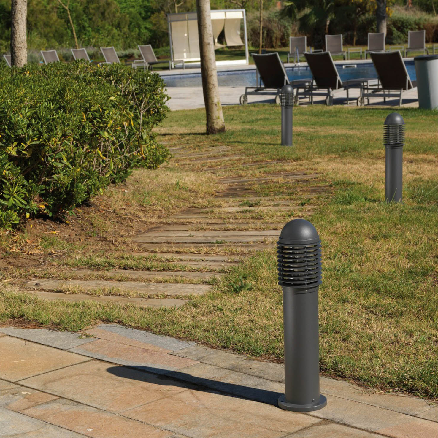 Dopo Siroco E27 sloupkové svítidlo antracitové