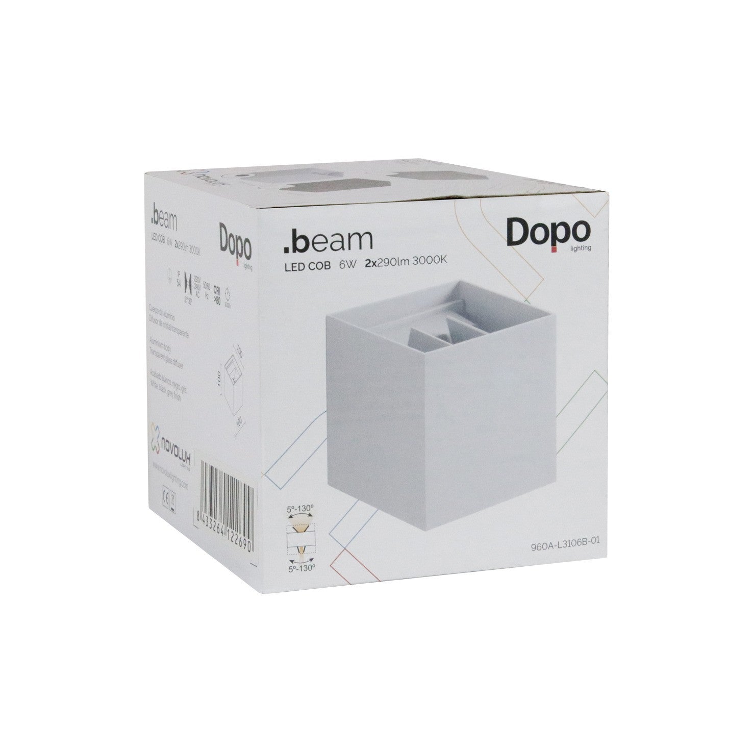 Dopo Beam up/down LED přisazené svítidlo bílé