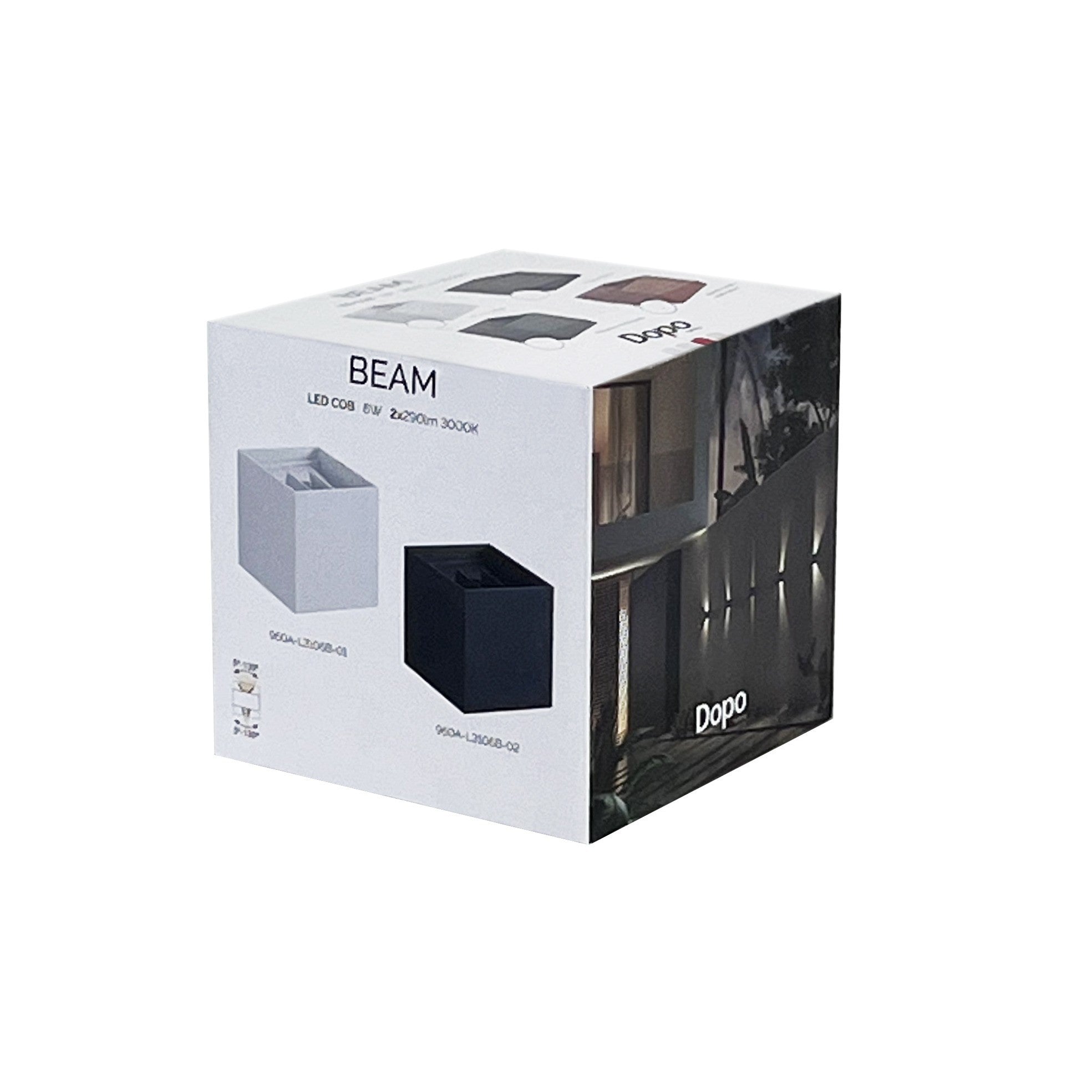 Dopo Beam up/down LED přisazené svítidlo černé