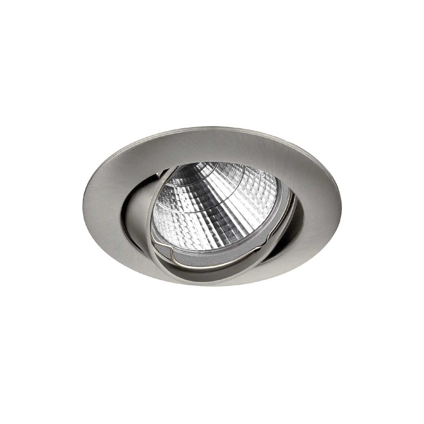 Indeluz Nix Round GU10 náklopné zápustné svítidlo šedé