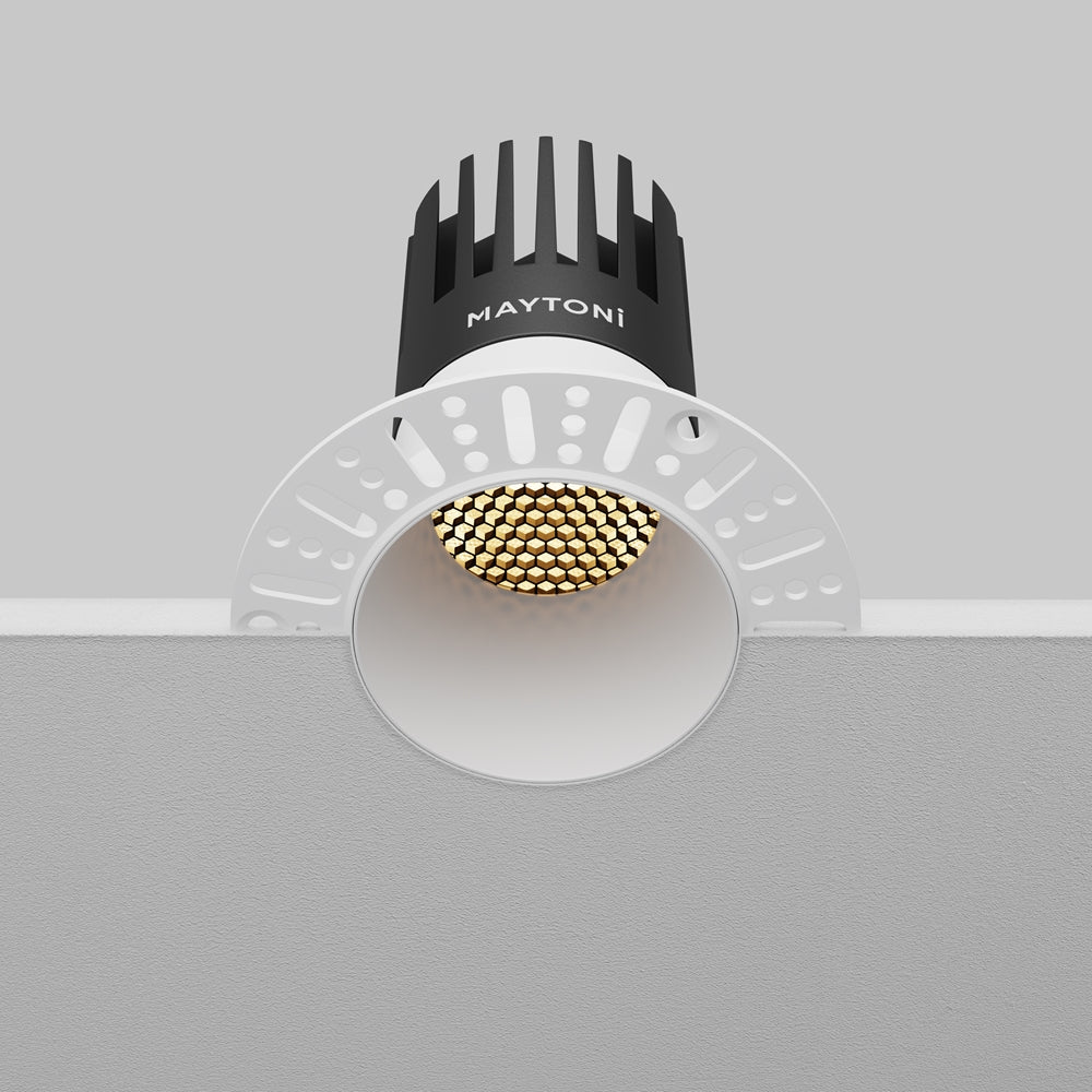 Maytoni downlight Dip LED 50° indbygget cirkulært lysarmatur, hvid