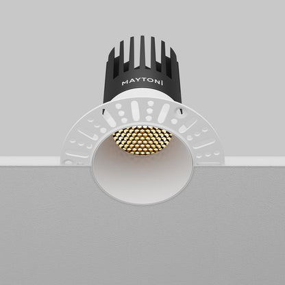 Maytoni downlight Dip LED 50° indbygget cirkulært lysarmatur, hvid