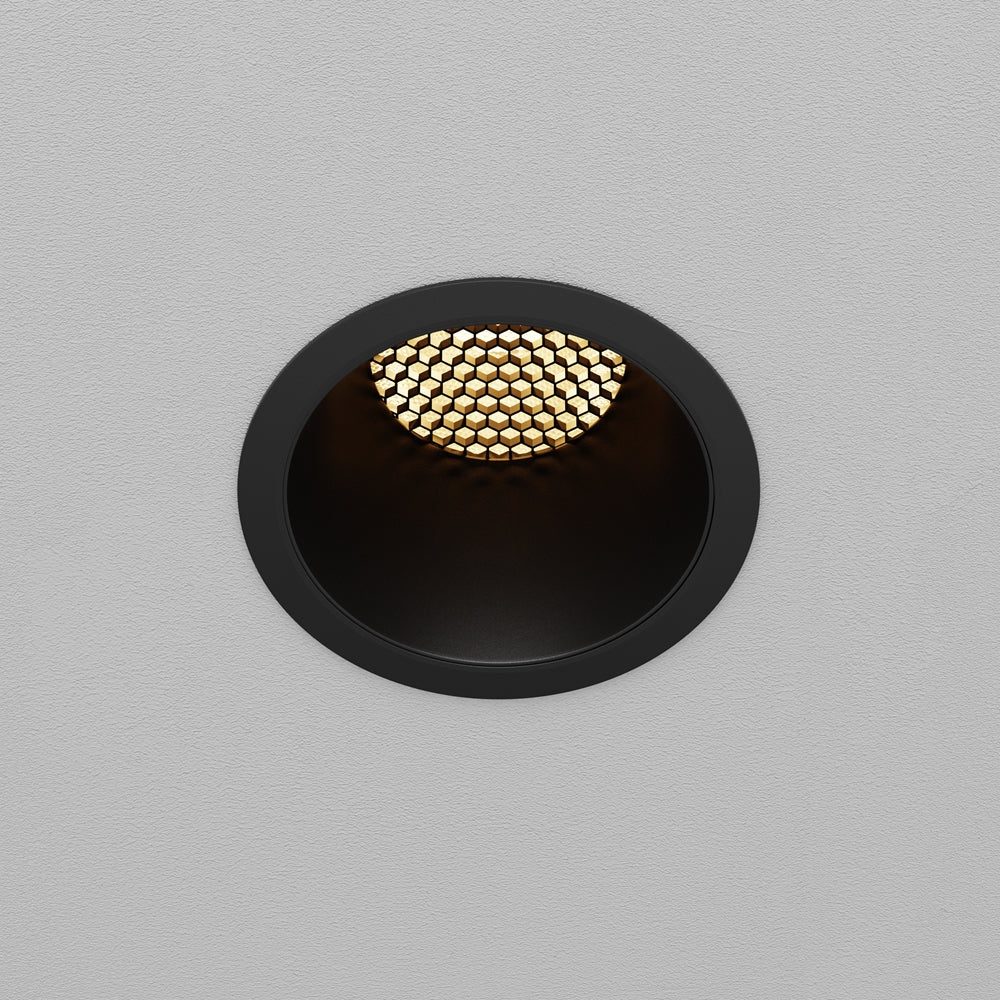 Maytoni downlight Dip LED 50° indbygget cirkulært lysarmatur, sort