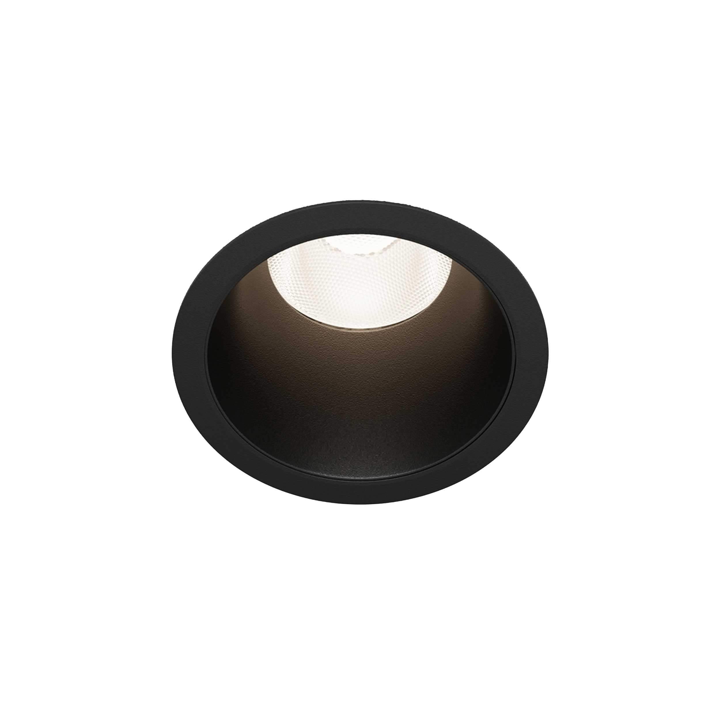 Maytoni downlight Dip LED 50° indbygget cirkulært lysarmatur, sort